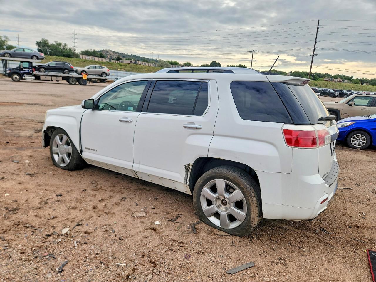2013 Gmc Terrain Denali White vin: 2GKFLZE38D6166924