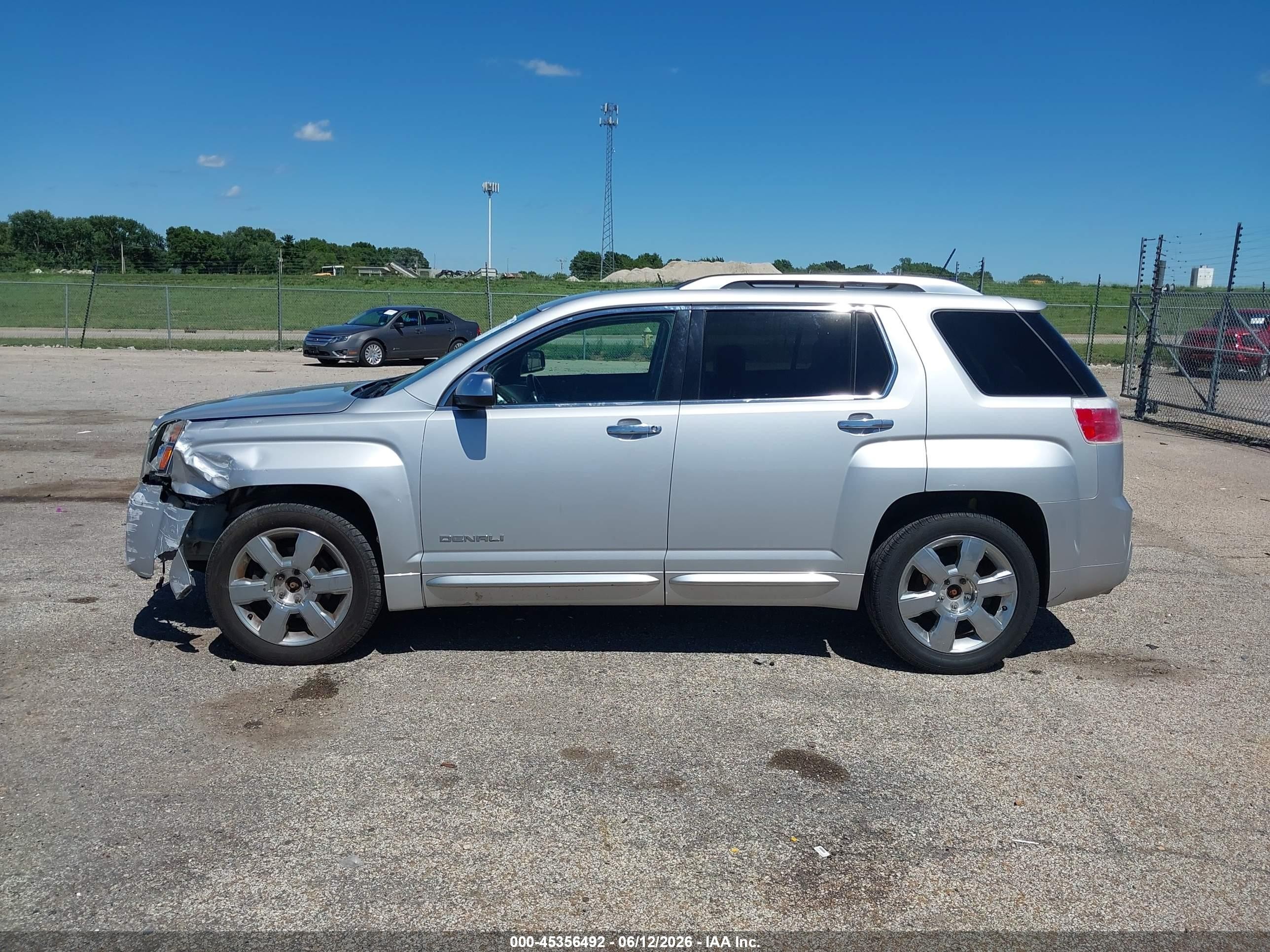 2013 Gmc Terrain Denali Silver vin: 2GKFLZE38D6308446