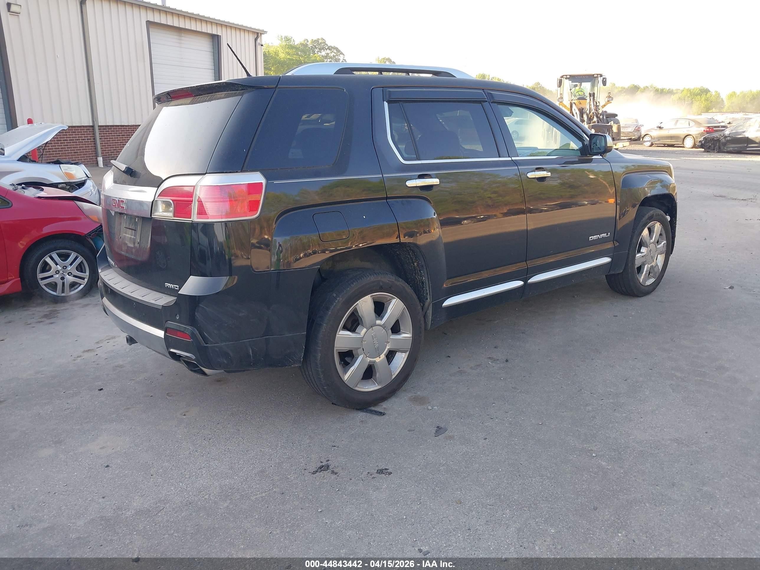 2013 Gmc Terrain Denali Черный vin: 2GKFLZE38D6347375