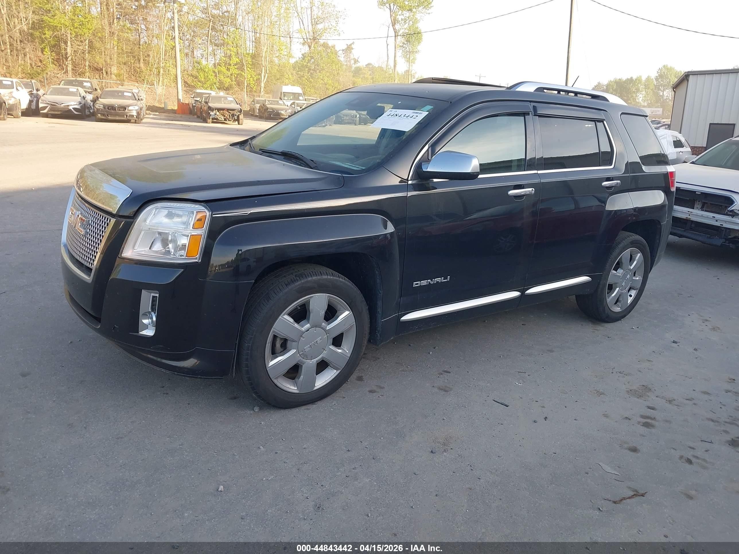 2013 Gmc Terrain Denali Черный vin: 2GKFLZE38D6347375