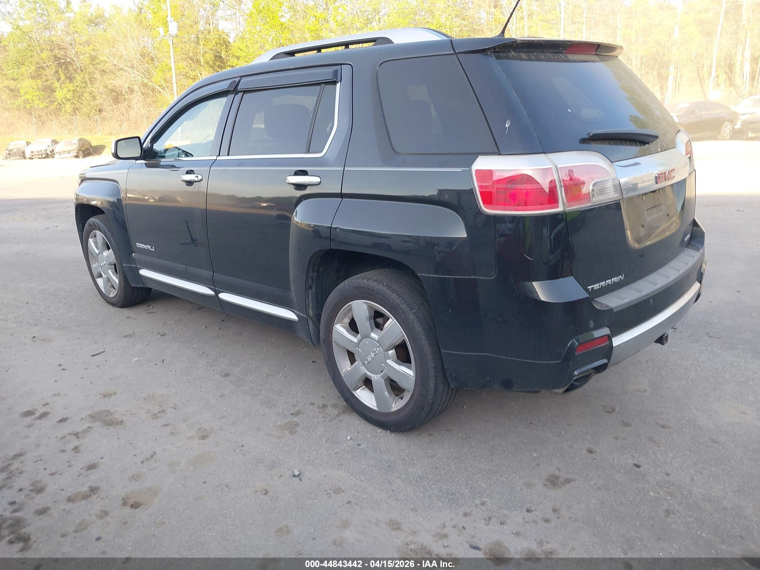 2013 Gmc Terrain Denali Черный vin: 2GKFLZE38D6347375