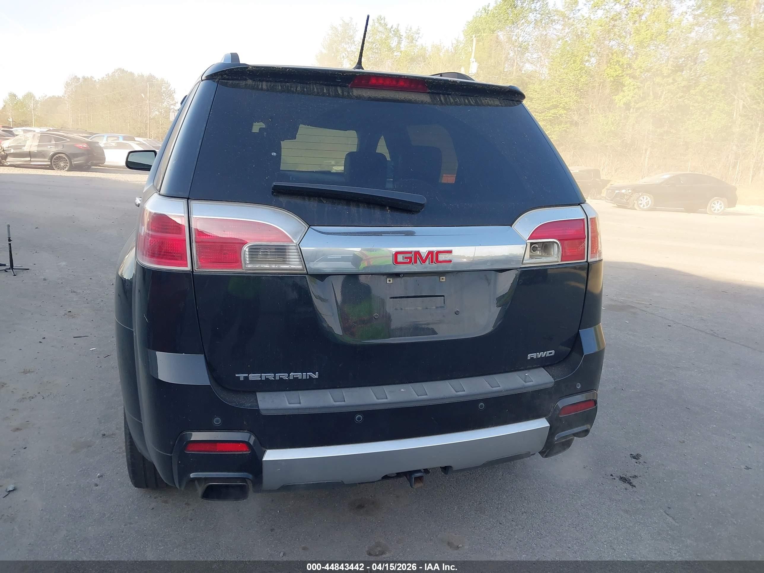 2013 Gmc Terrain Denali Черный vin: 2GKFLZE38D6347375