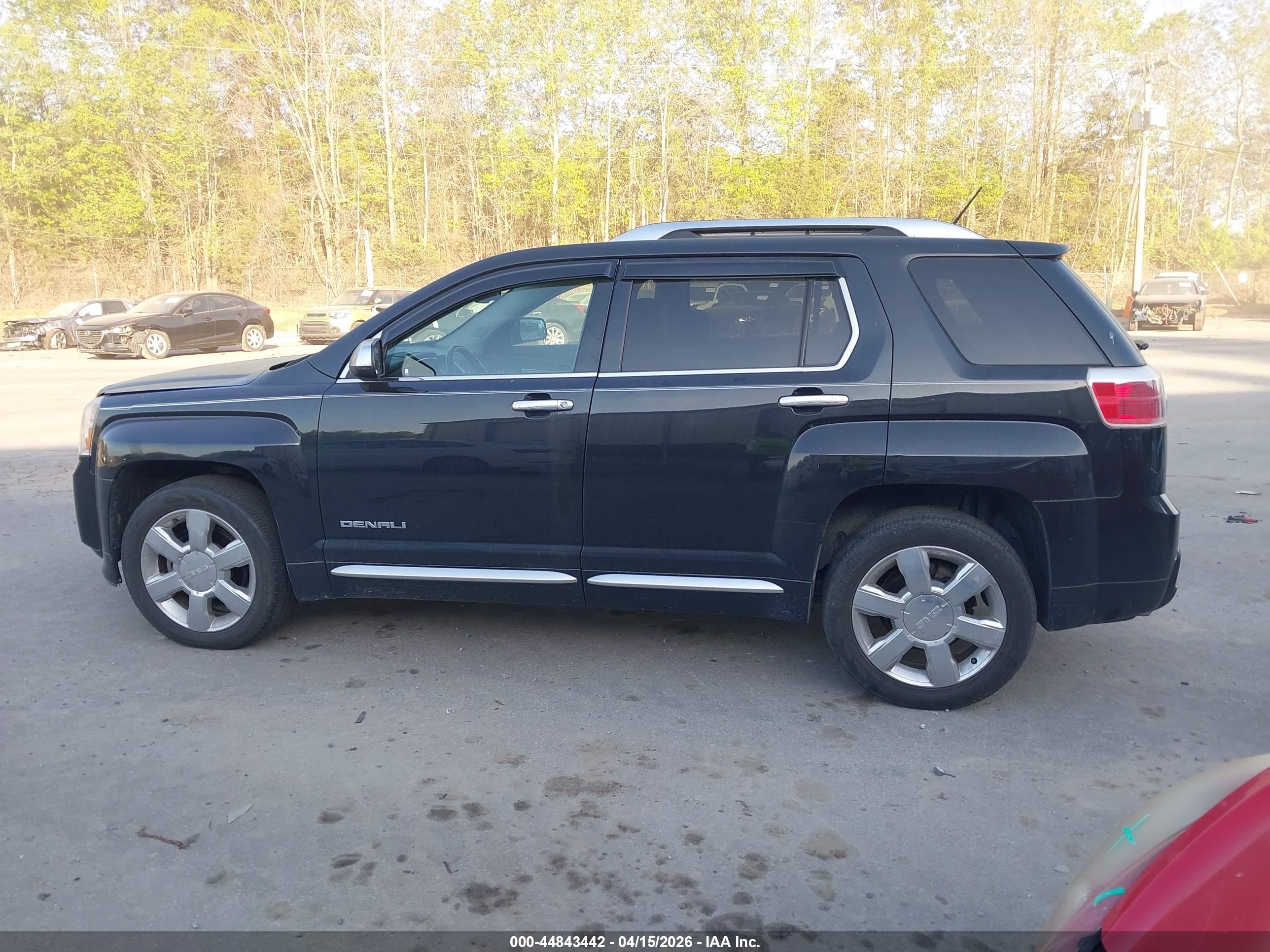 2013 Gmc Terrain Denali Черный vin: 2GKFLZE38D6347375