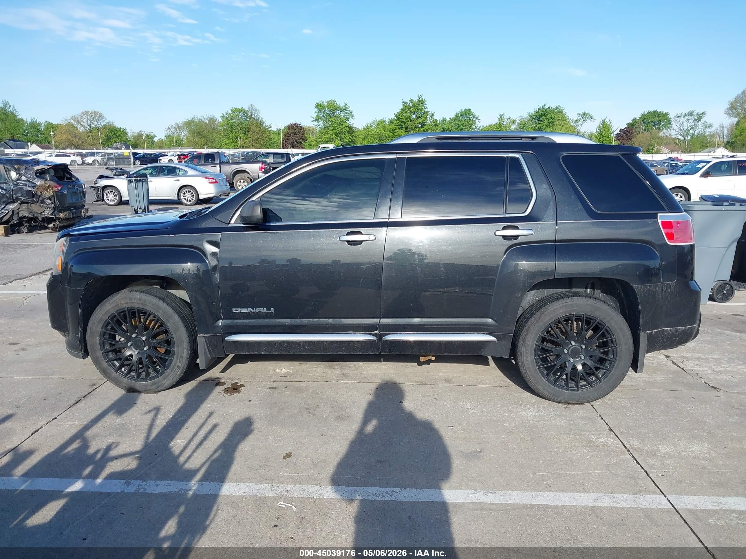 2015 Gmc Terrain Denali Black vin: 2GKFLZE38F6207037
