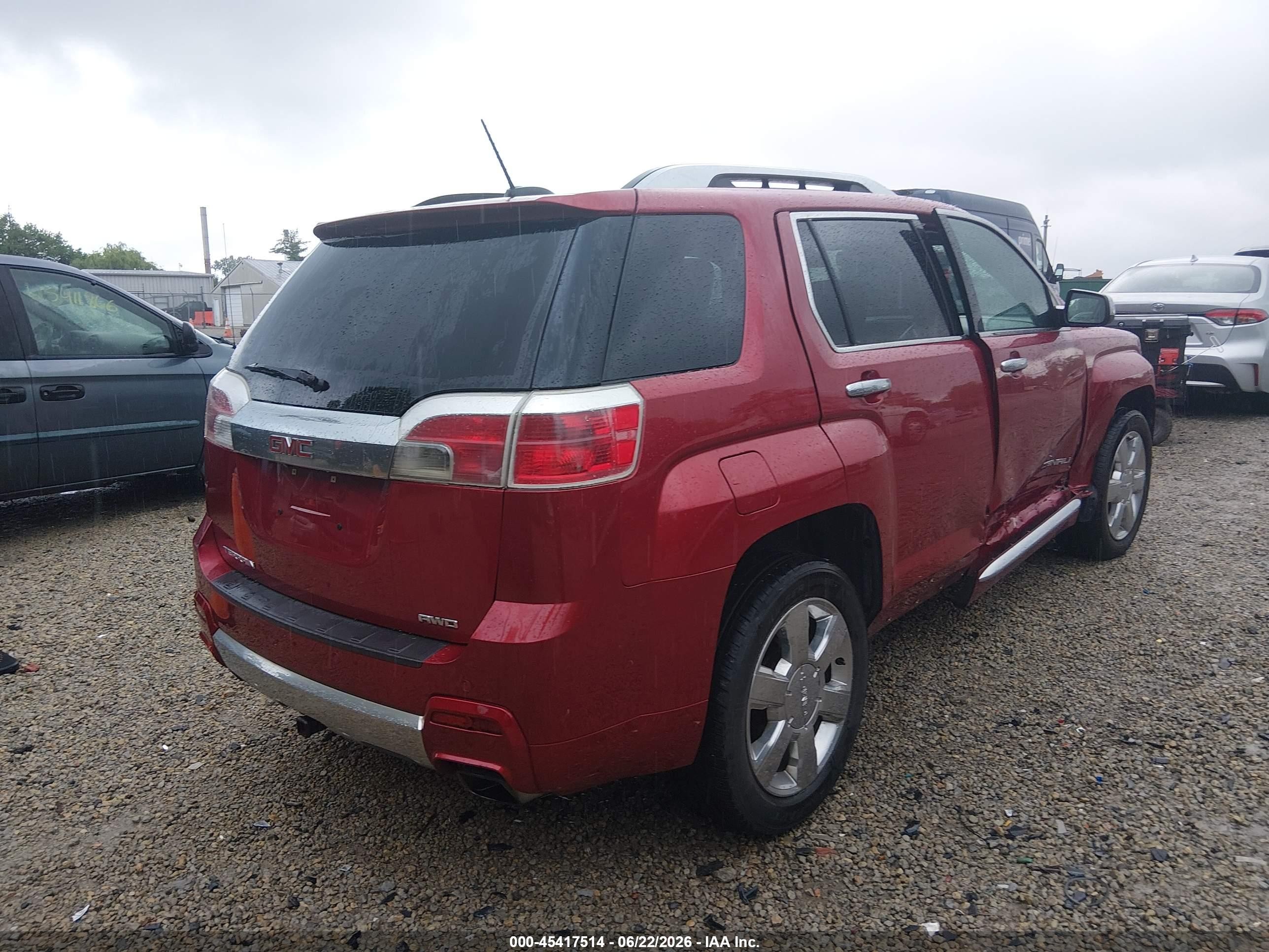 2015 Gmc Terrain Denali Red vin: 2GKFLZE38F6300527