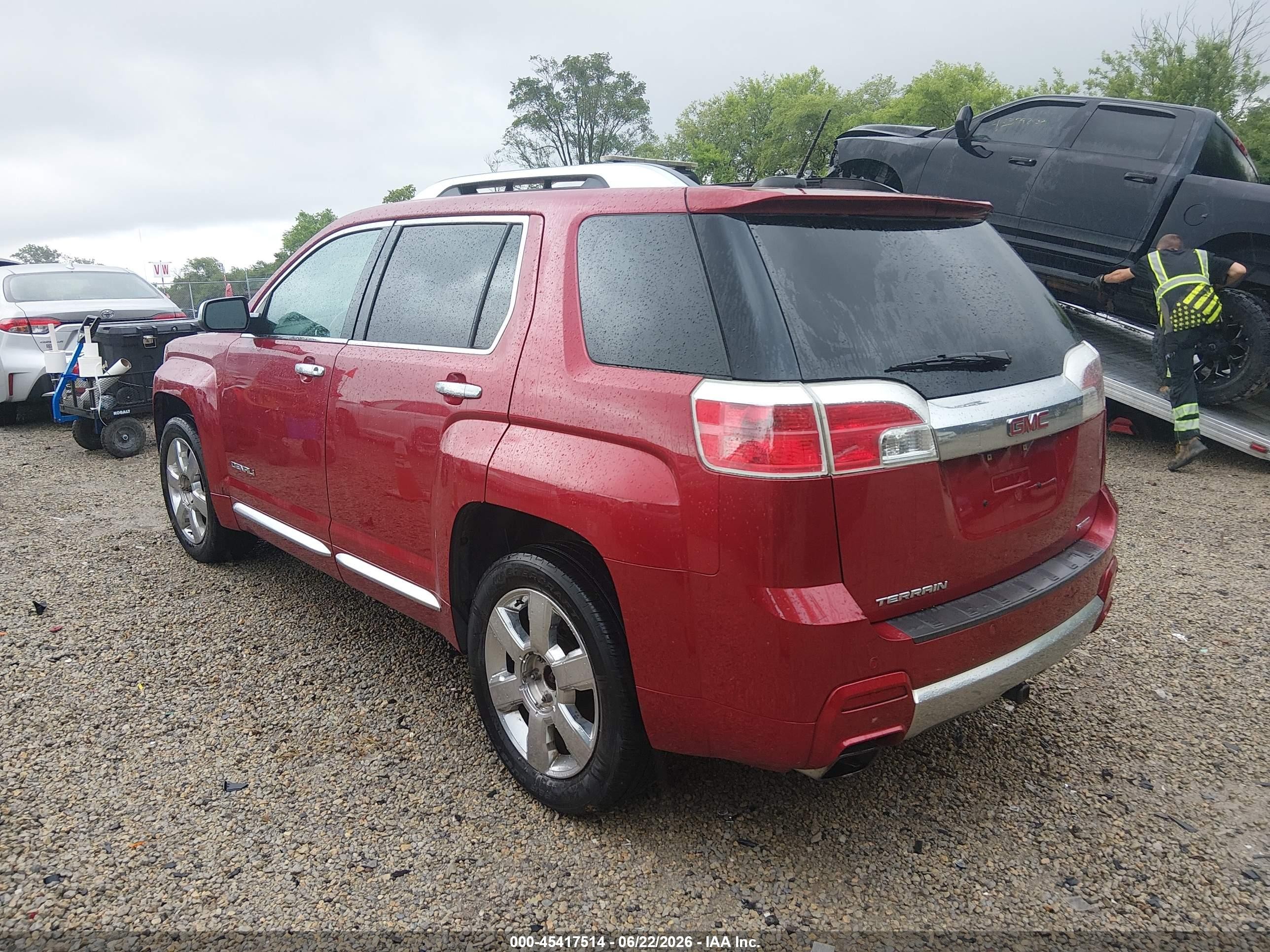 2015 Gmc Terrain Denali Red vin: 2GKFLZE38F6300527