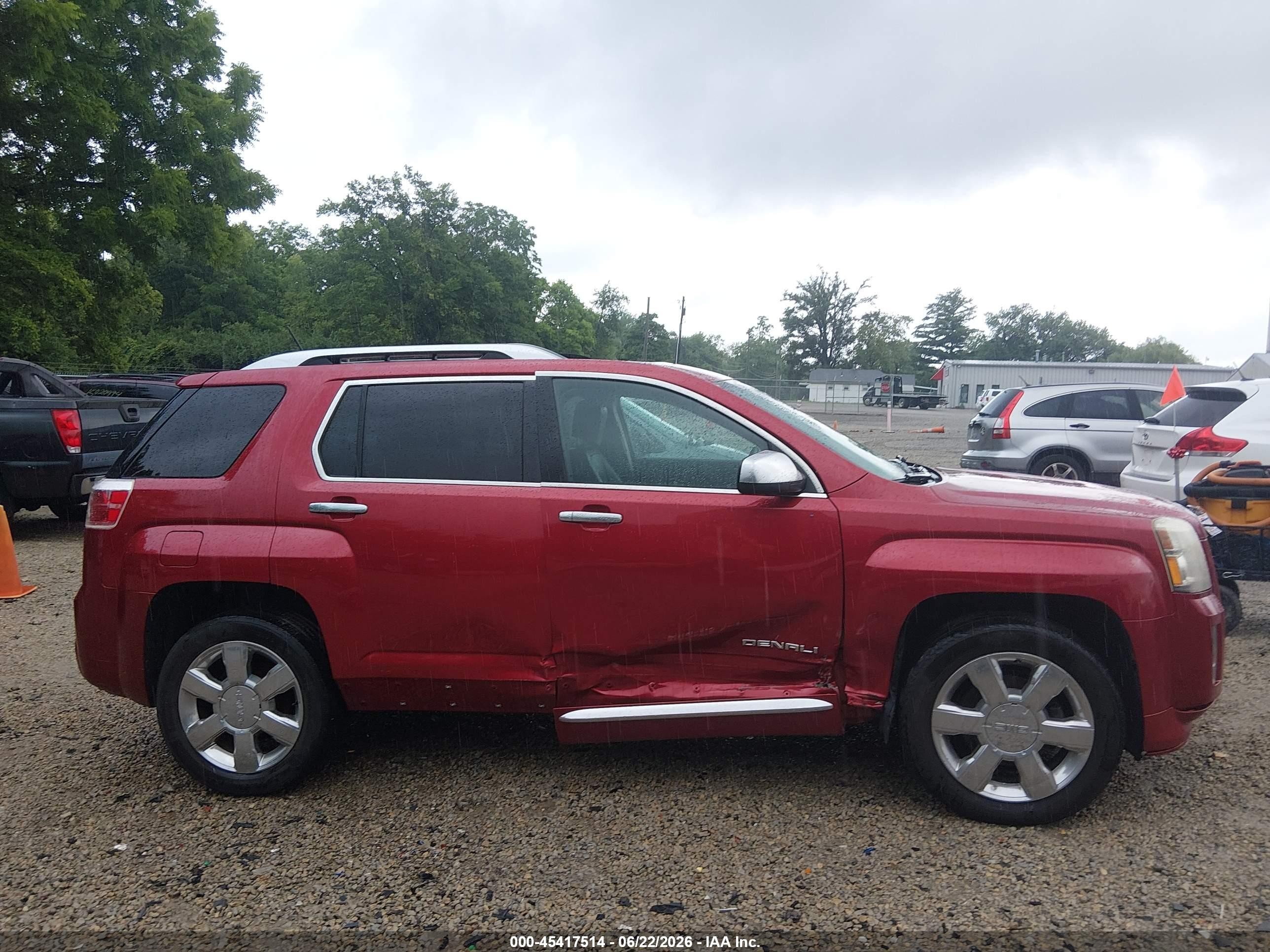 2015 Gmc Terrain Denali Red vin: 2GKFLZE38F6300527