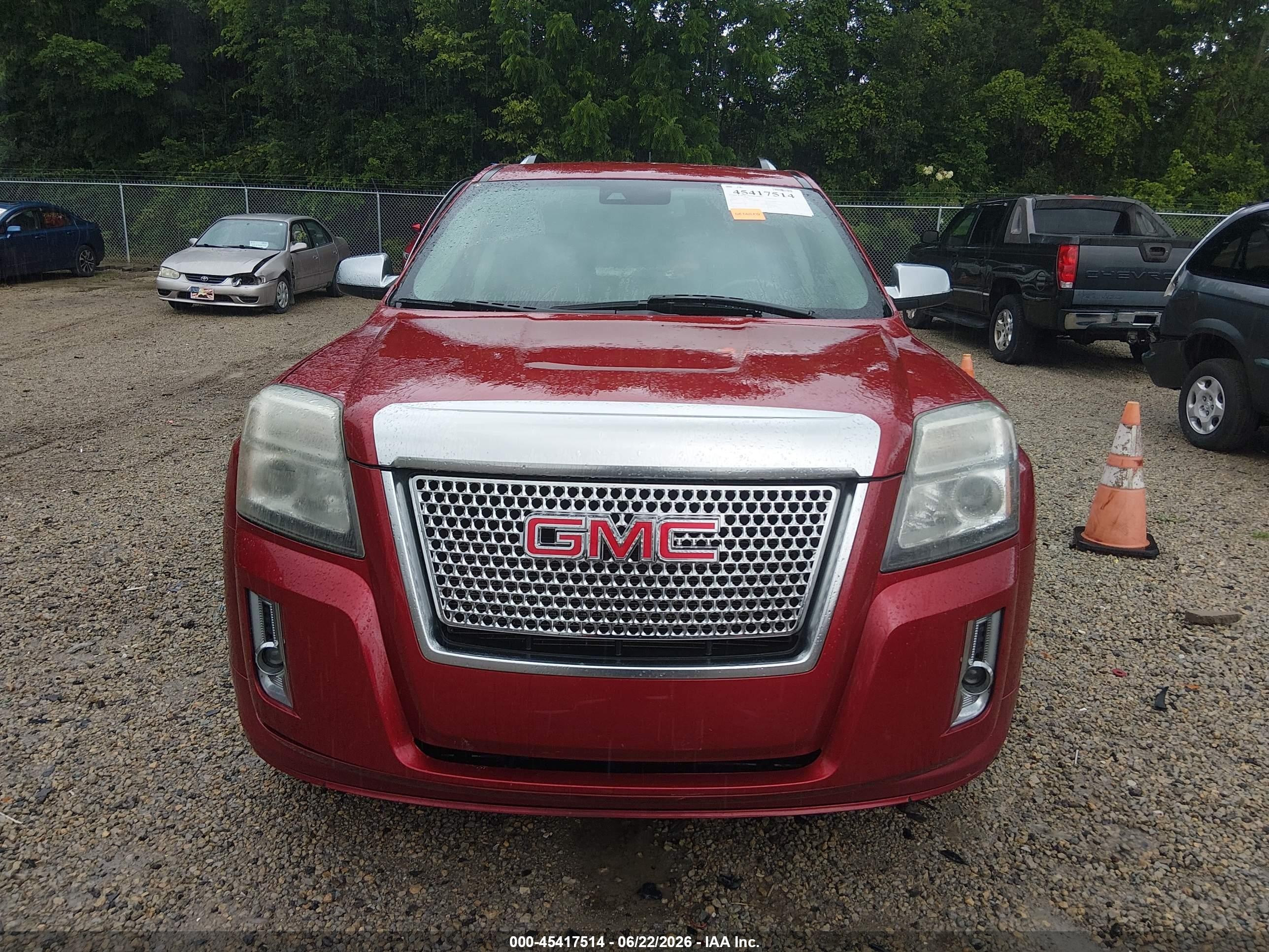 2015 Gmc Terrain Denali Red vin: 2GKFLZE38F6300527