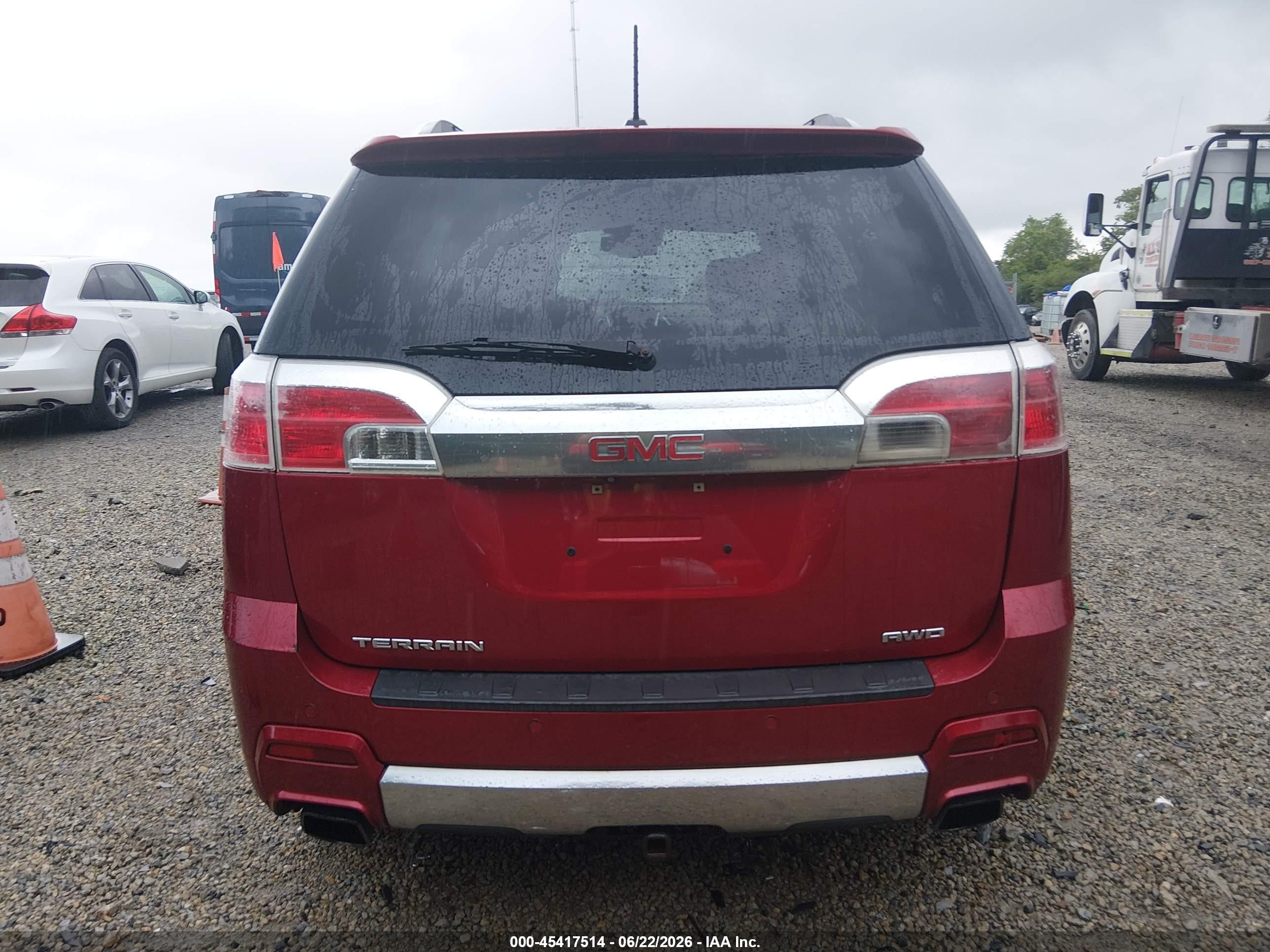 2015 Gmc Terrain Denali Red vin: 2GKFLZE38F6300527