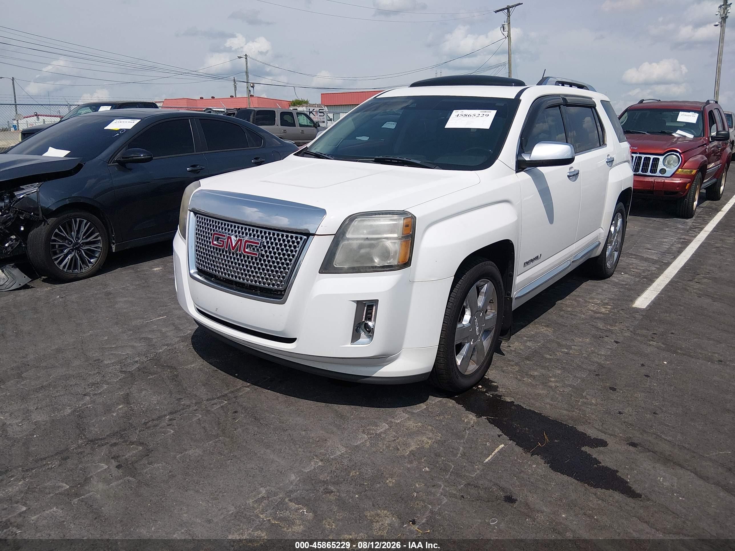 2014 Gmc Terrain Denali White vin: 2GKFLZE39E6249876