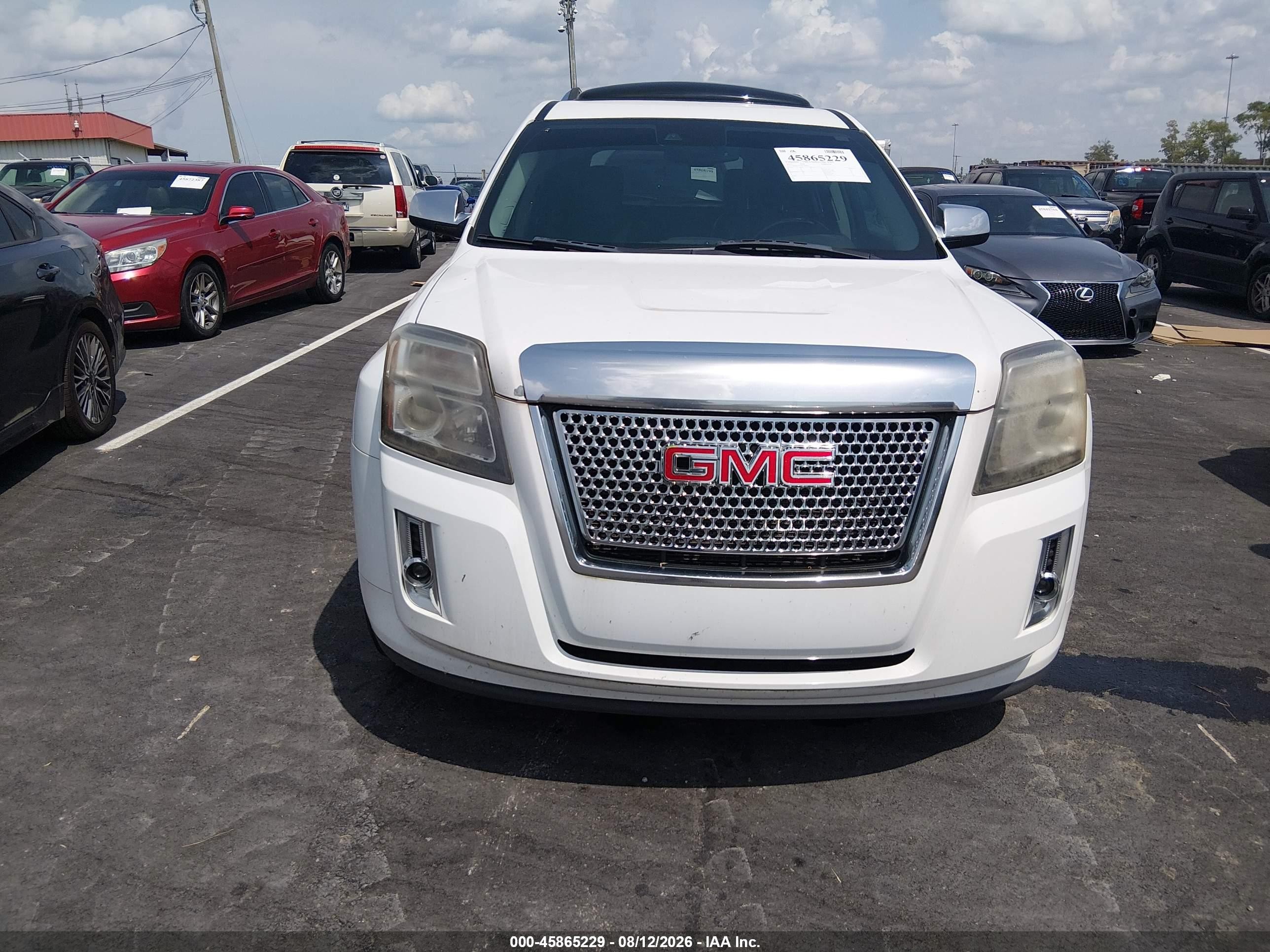 2014 Gmc Terrain Denali White vin: 2GKFLZE39E6249876