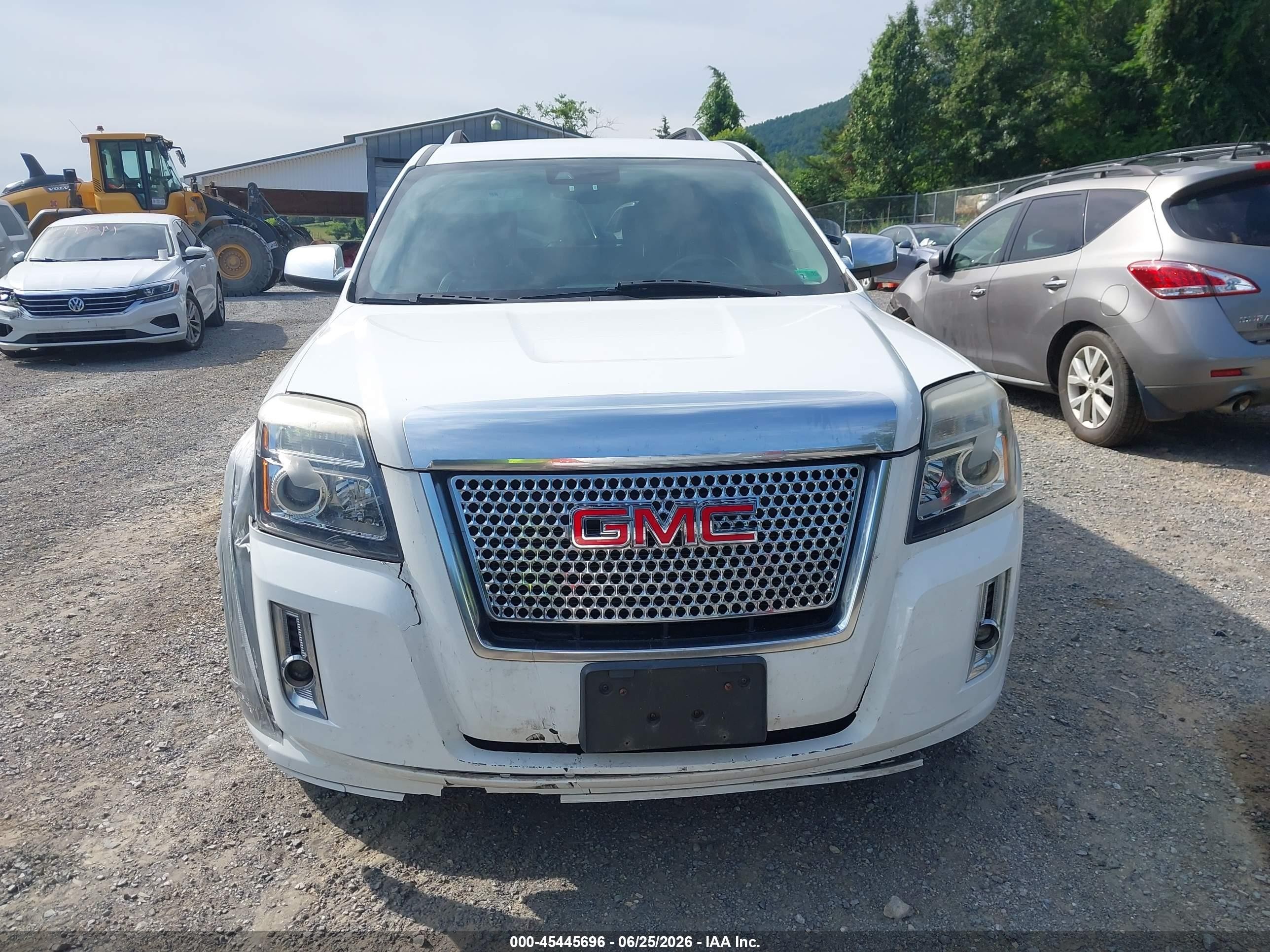 2013 Gmc Terrain Denali White vin: 2GKFLZE3XD6251098