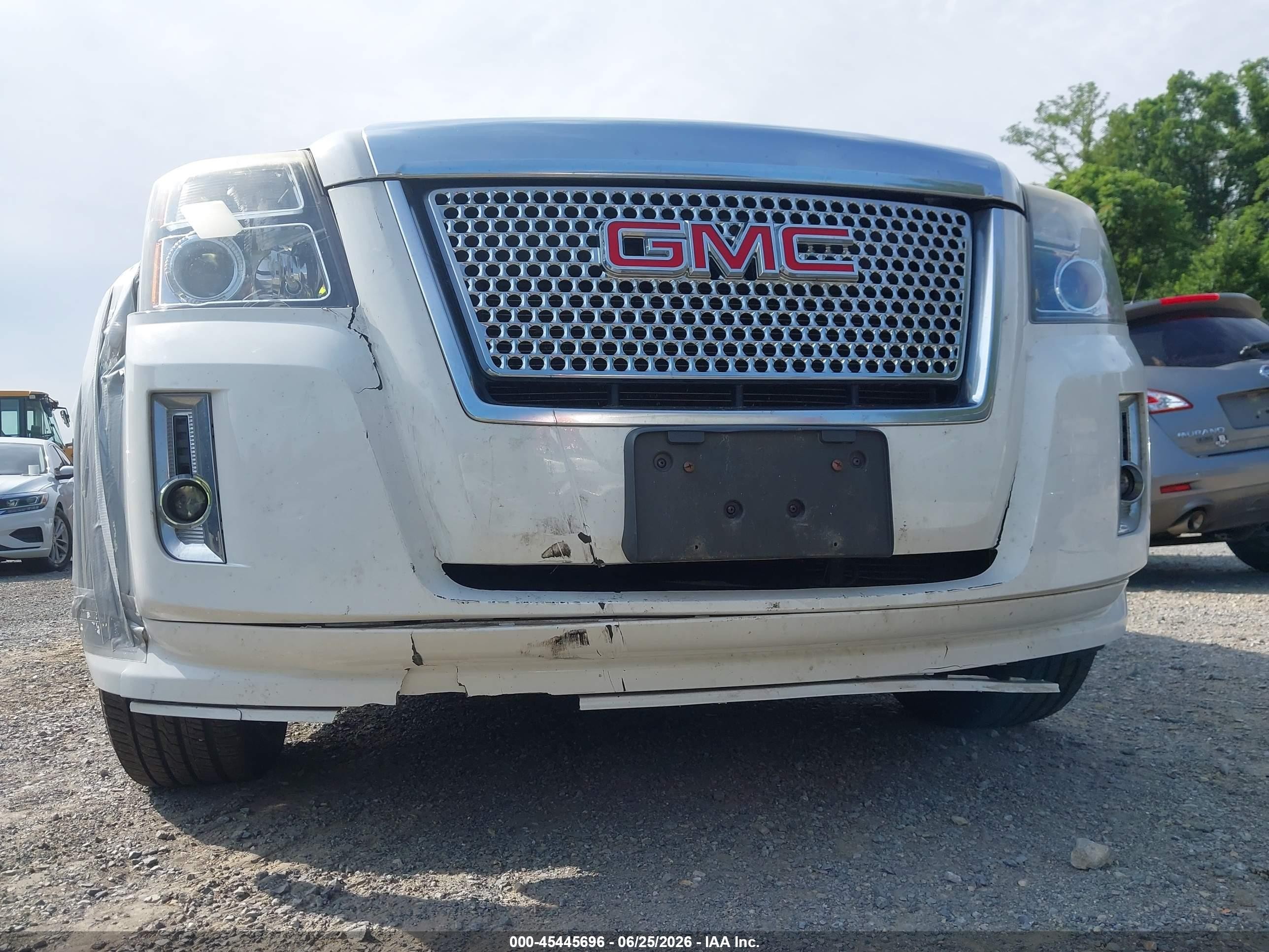 2013 Gmc Terrain Denali White vin: 2GKFLZE3XD6251098