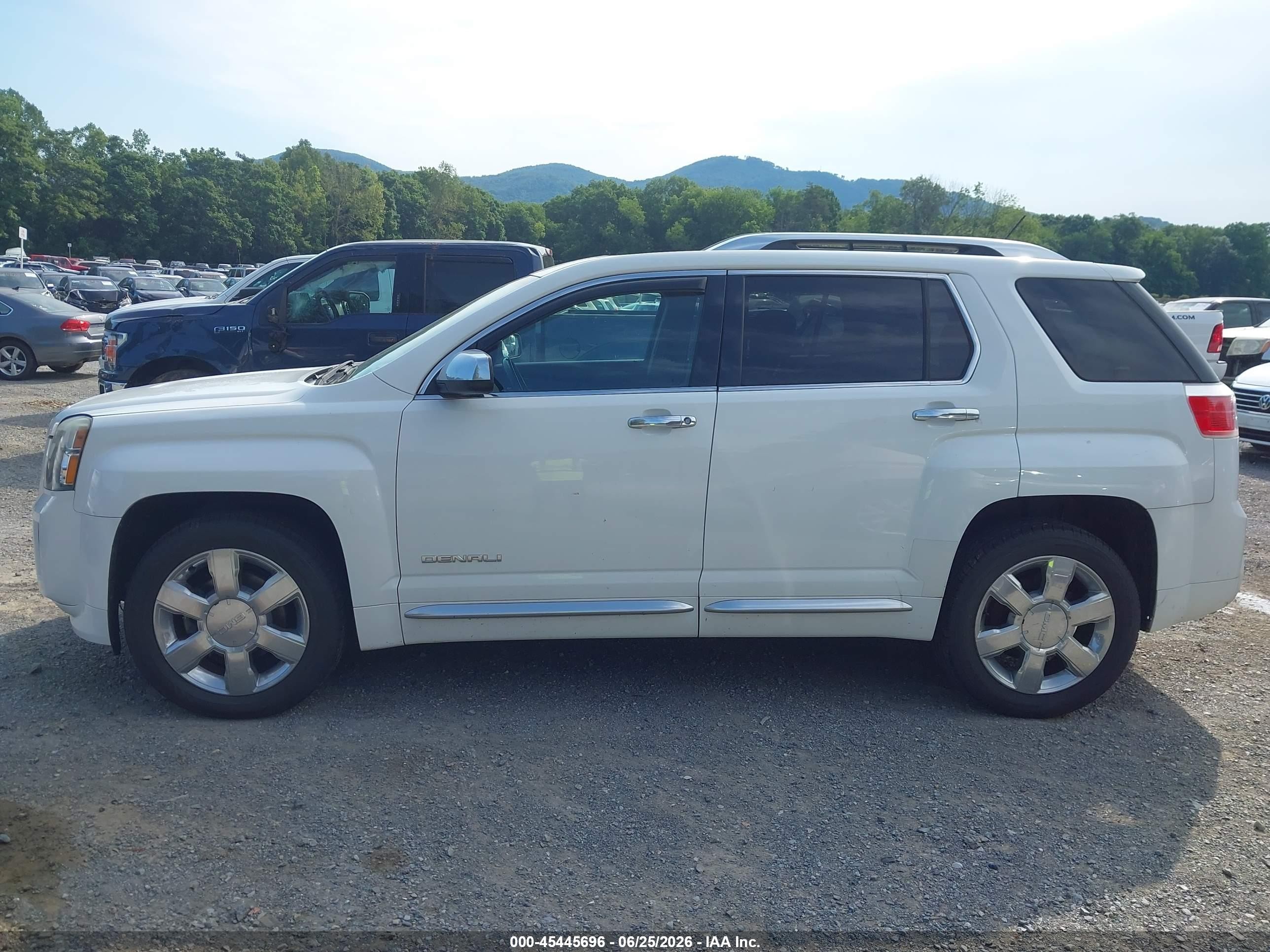 2013 Gmc Terrain Denali White vin: 2GKFLZE3XD6251098