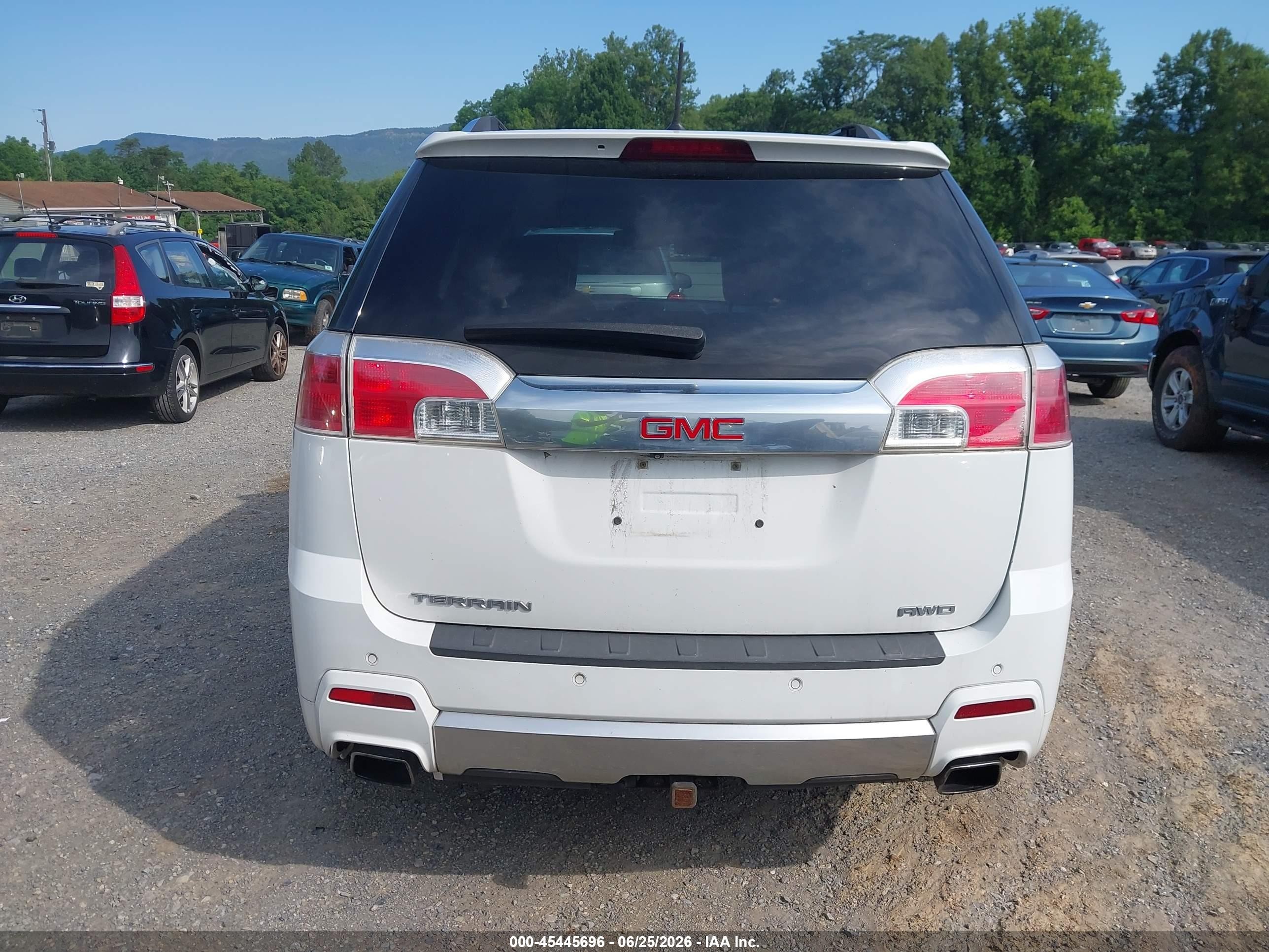 2013 Gmc Terrain Denali White vin: 2GKFLZE3XD6251098