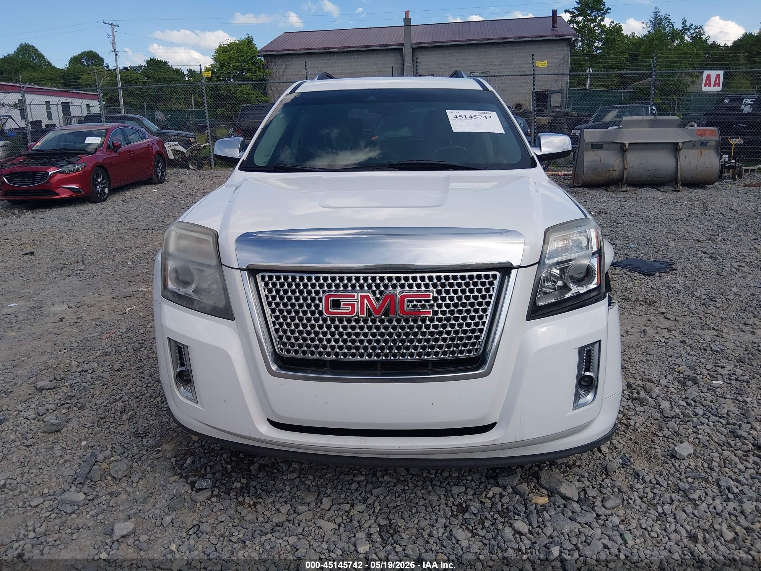 2014 Gmc Terrain Denali White vin: 2GKFLZE3XE6254276