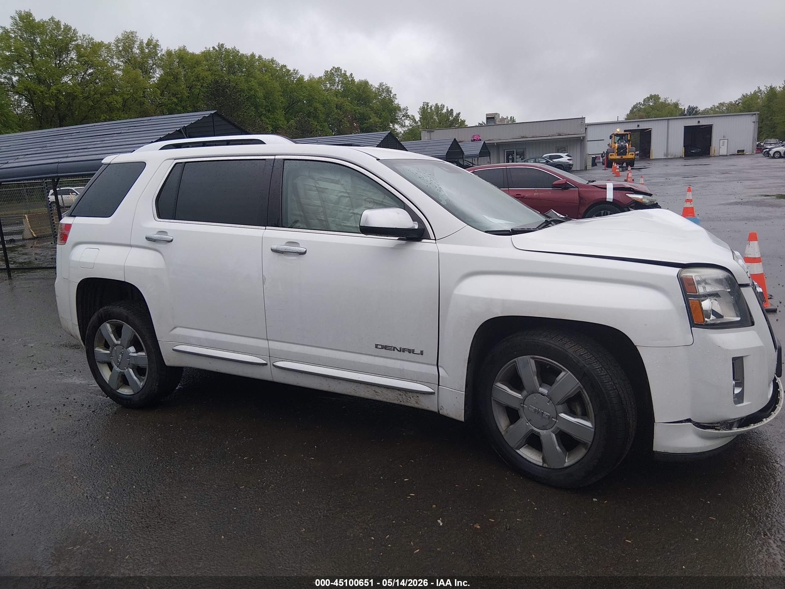2015 Gmc Terrain Denali White vin: 2GKFLZE3XF6225409
