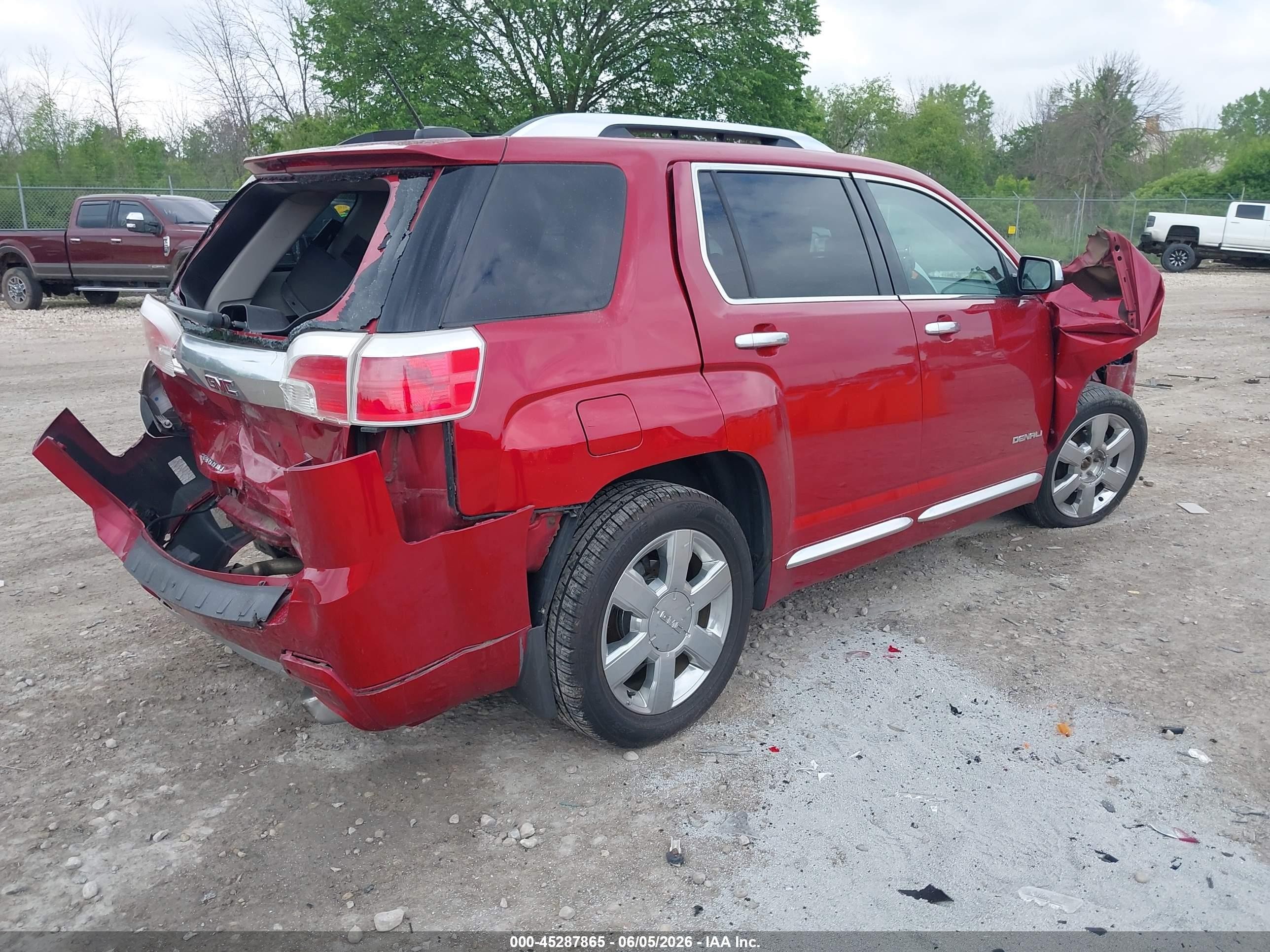2015 Gmc Terrain Denali Red vin: 2GKFLZE3XF6425237