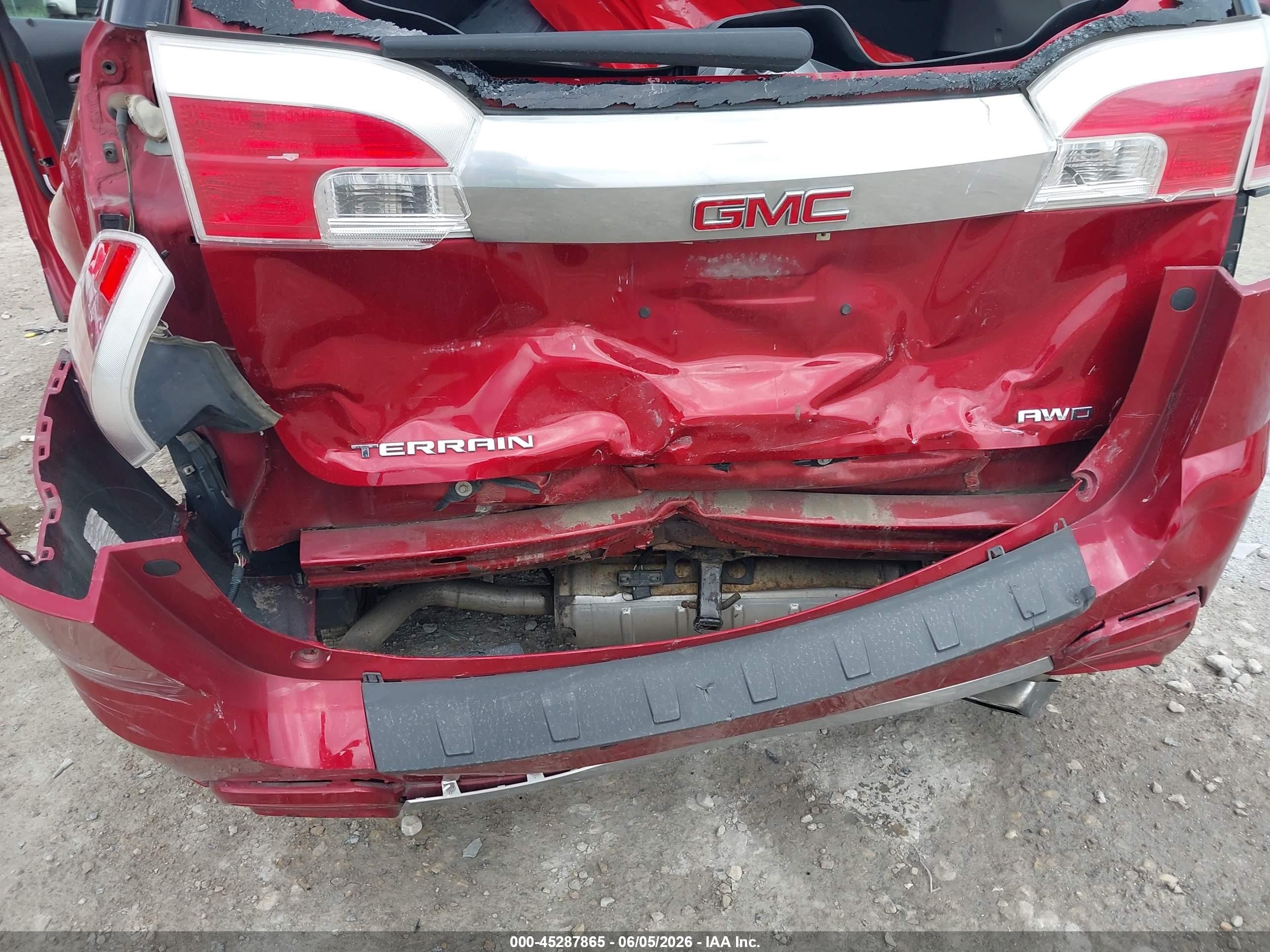 2015 Gmc Terrain Denali Red vin: 2GKFLZE3XF6425237