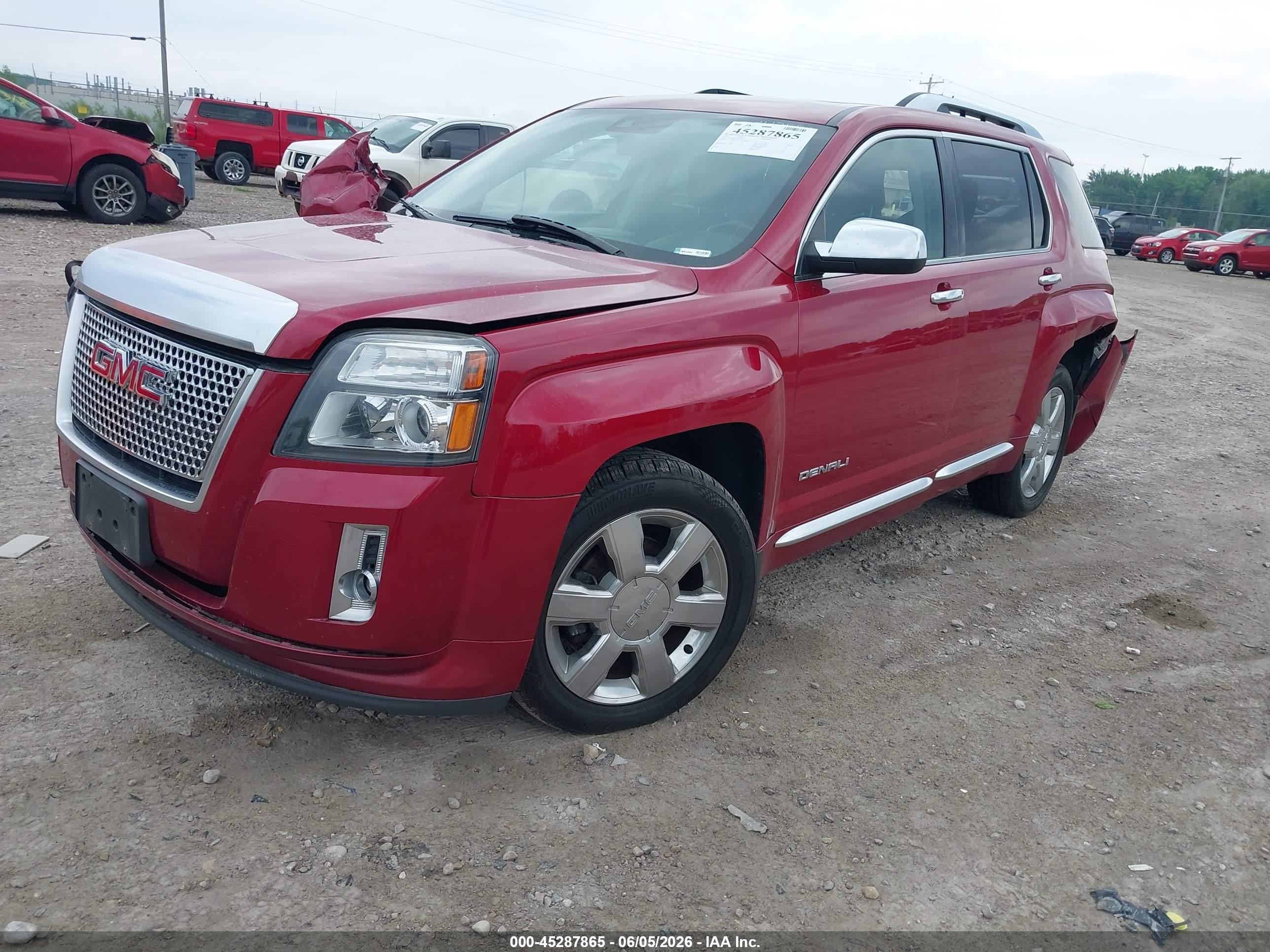 2015 Gmc Terrain Denali Red vin: 2GKFLZE3XF6425237