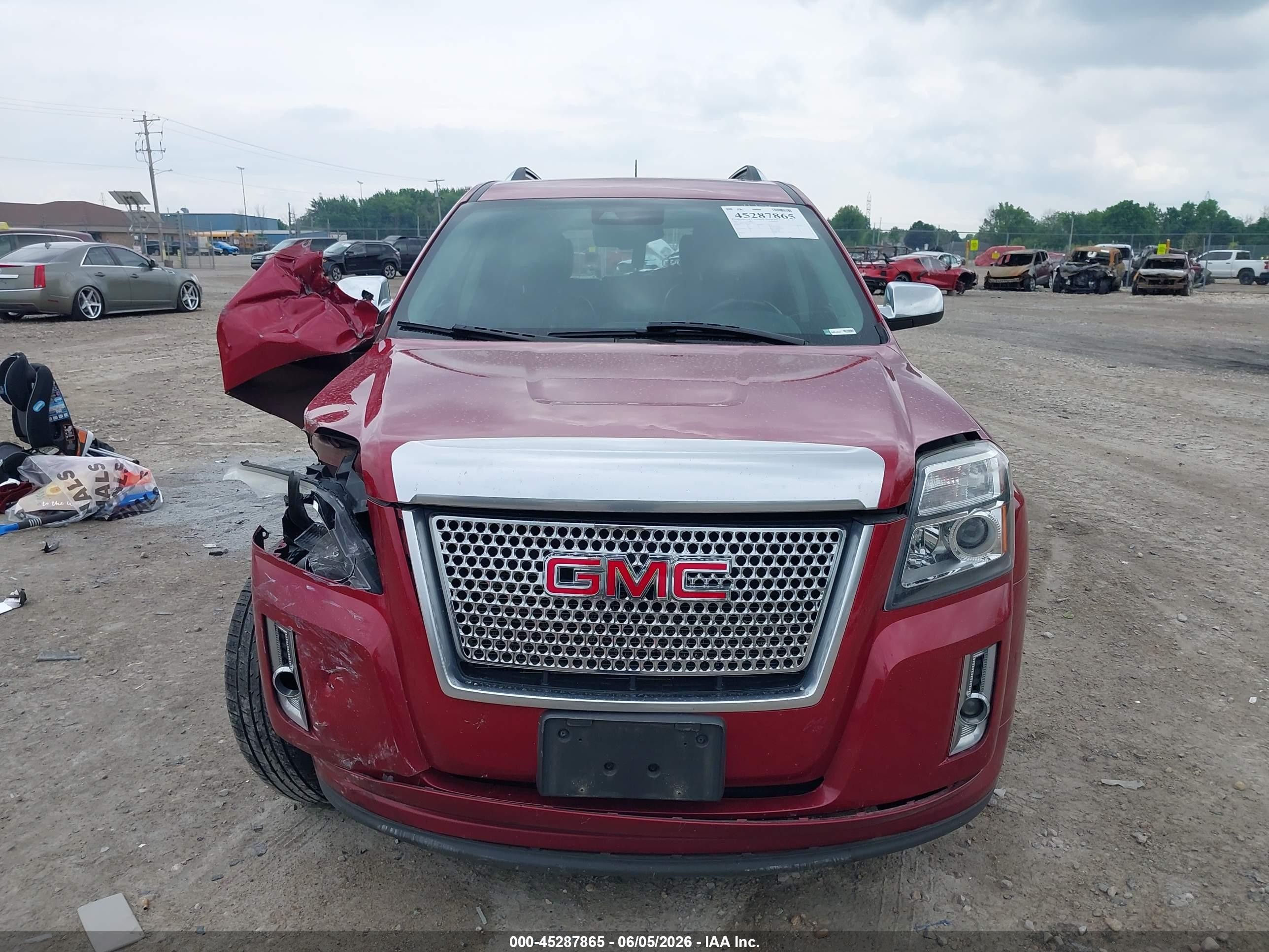 2015 Gmc Terrain Denali Red vin: 2GKFLZE3XF6425237