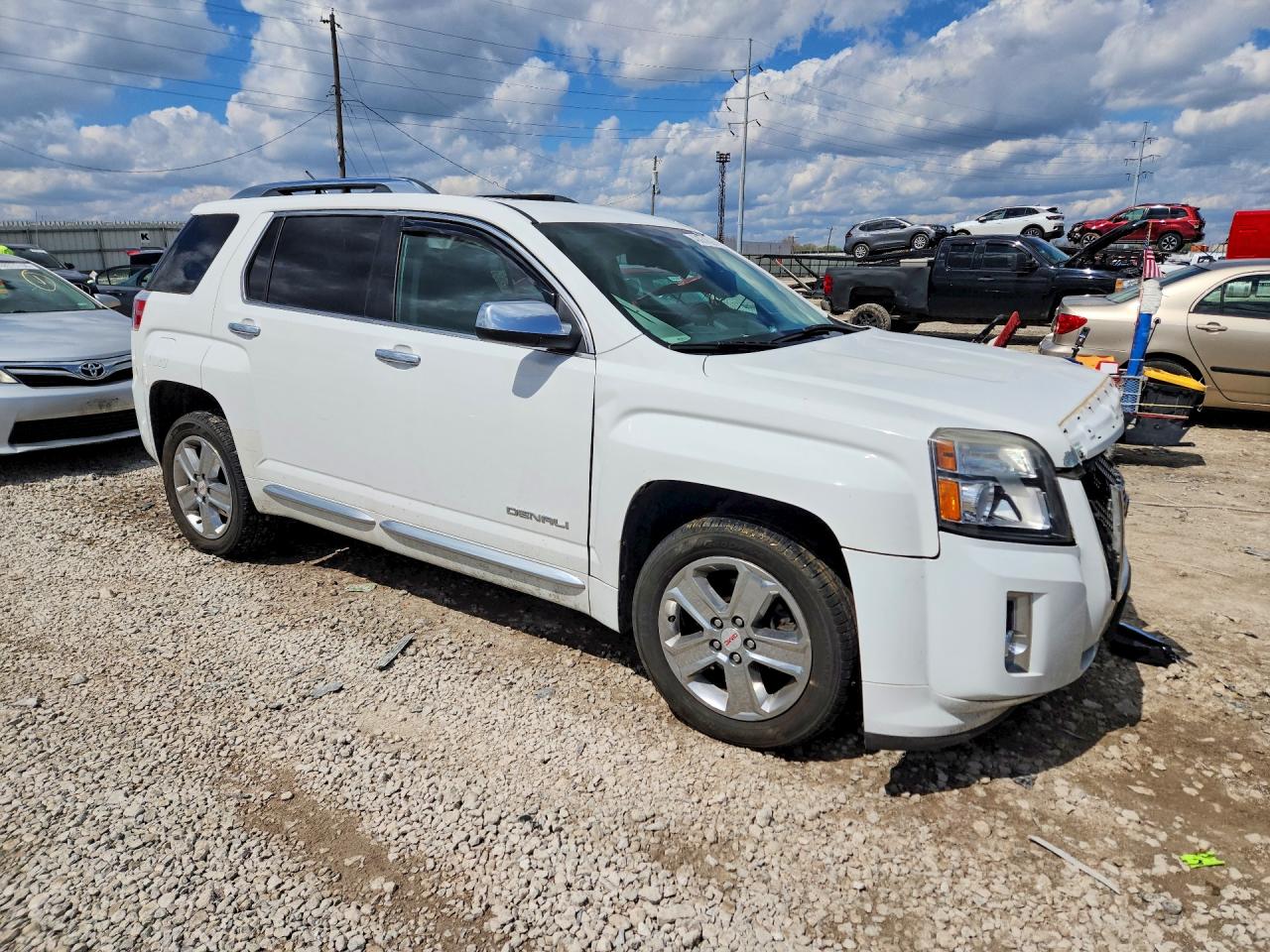 2014 Gmc Terrain Denali White vin: 2GKFLZEK1E6156079