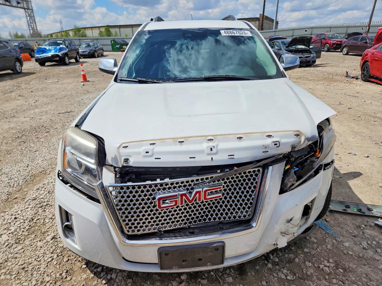 2014 Gmc Terrain Denali White vin: 2GKFLZEK1E6156079
