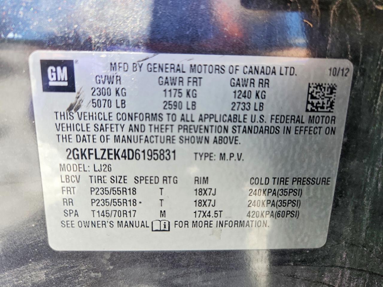 2013 Gmc Terrain Denali Gray vin: 2GKFLZEK4D6195831