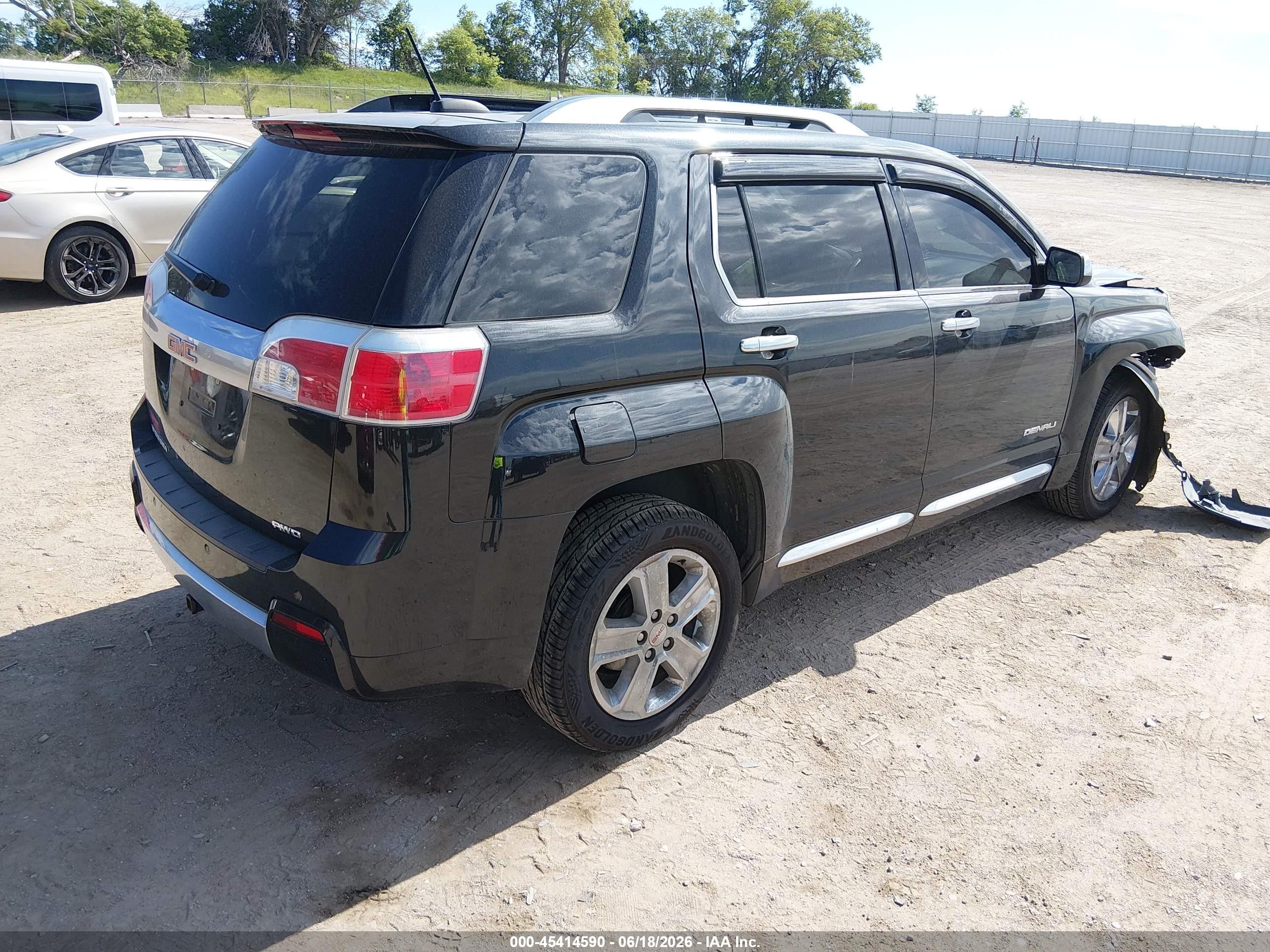 2015 Gmc Terrain Denali Black vin: 2GKFLZEK5F6424617