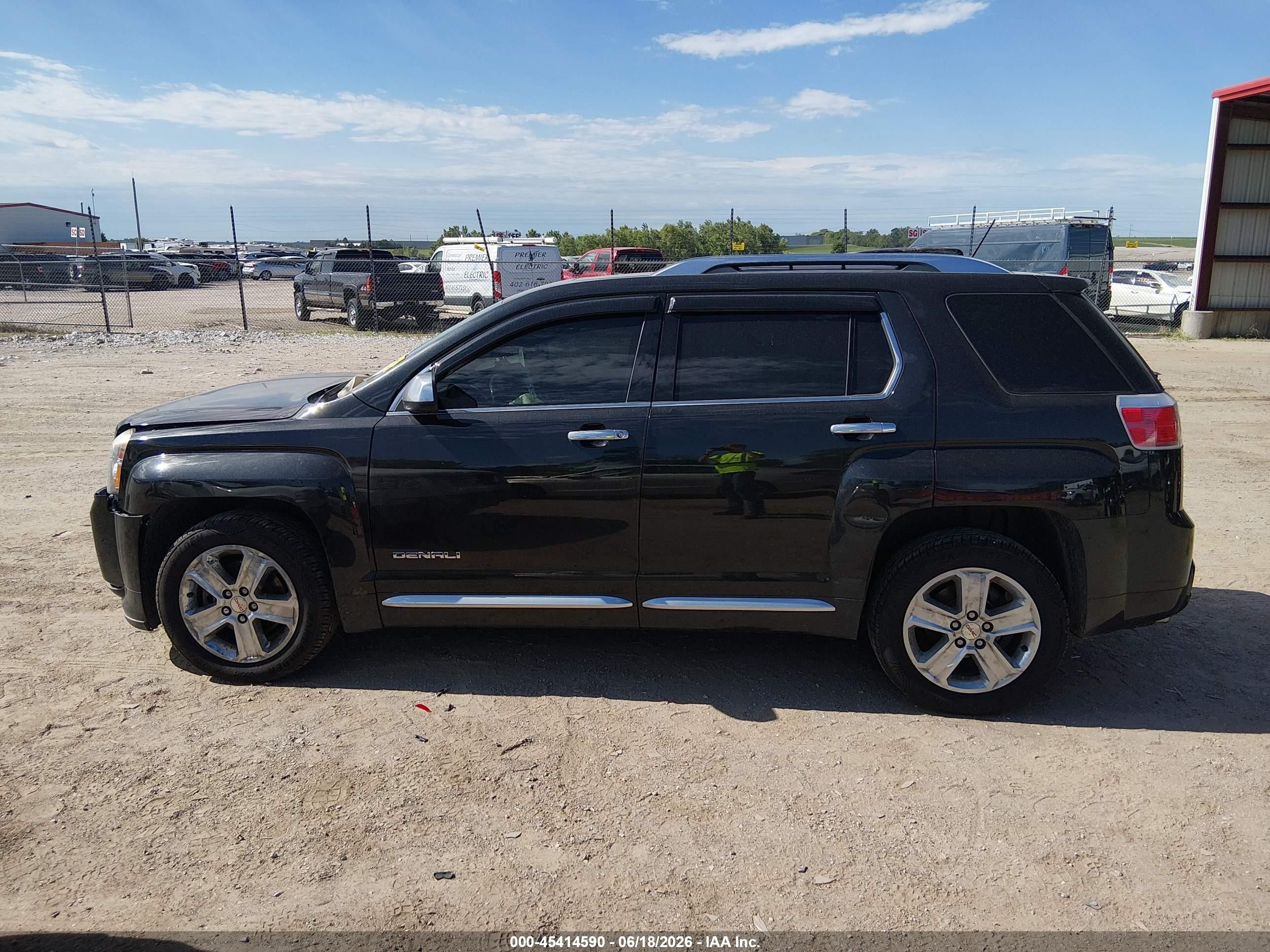 2015 Gmc Terrain Denali Black vin: 2GKFLZEK5F6424617
