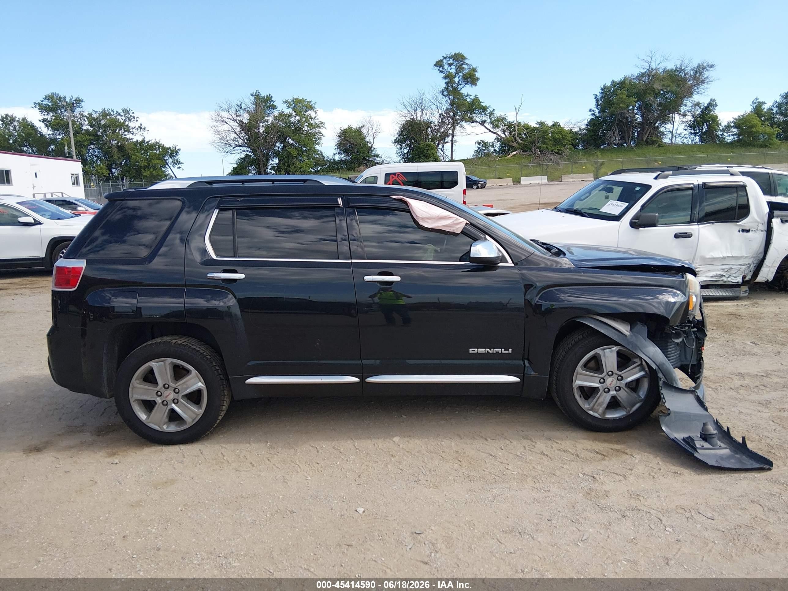 2015 Gmc Terrain Denali Black vin: 2GKFLZEK5F6424617