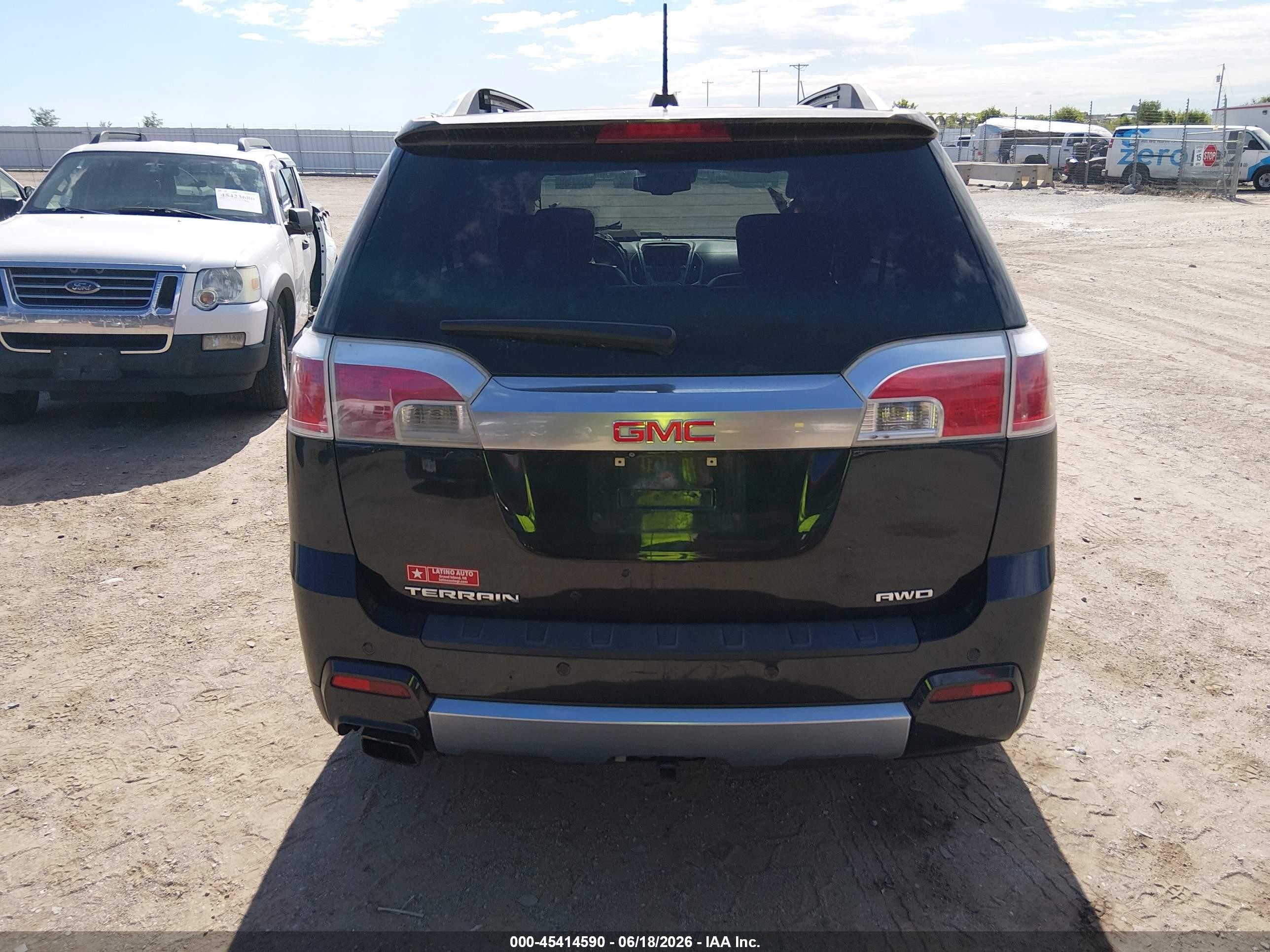 2015 Gmc Terrain Denali Black vin: 2GKFLZEK5F6424617