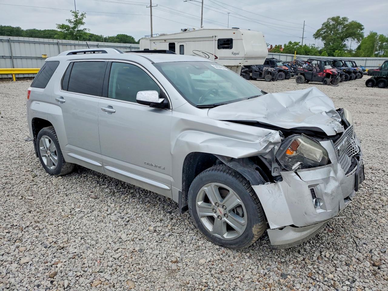 2013 Gmc Terrain Denali Silver vin: 2GKFLZEK7D6315038