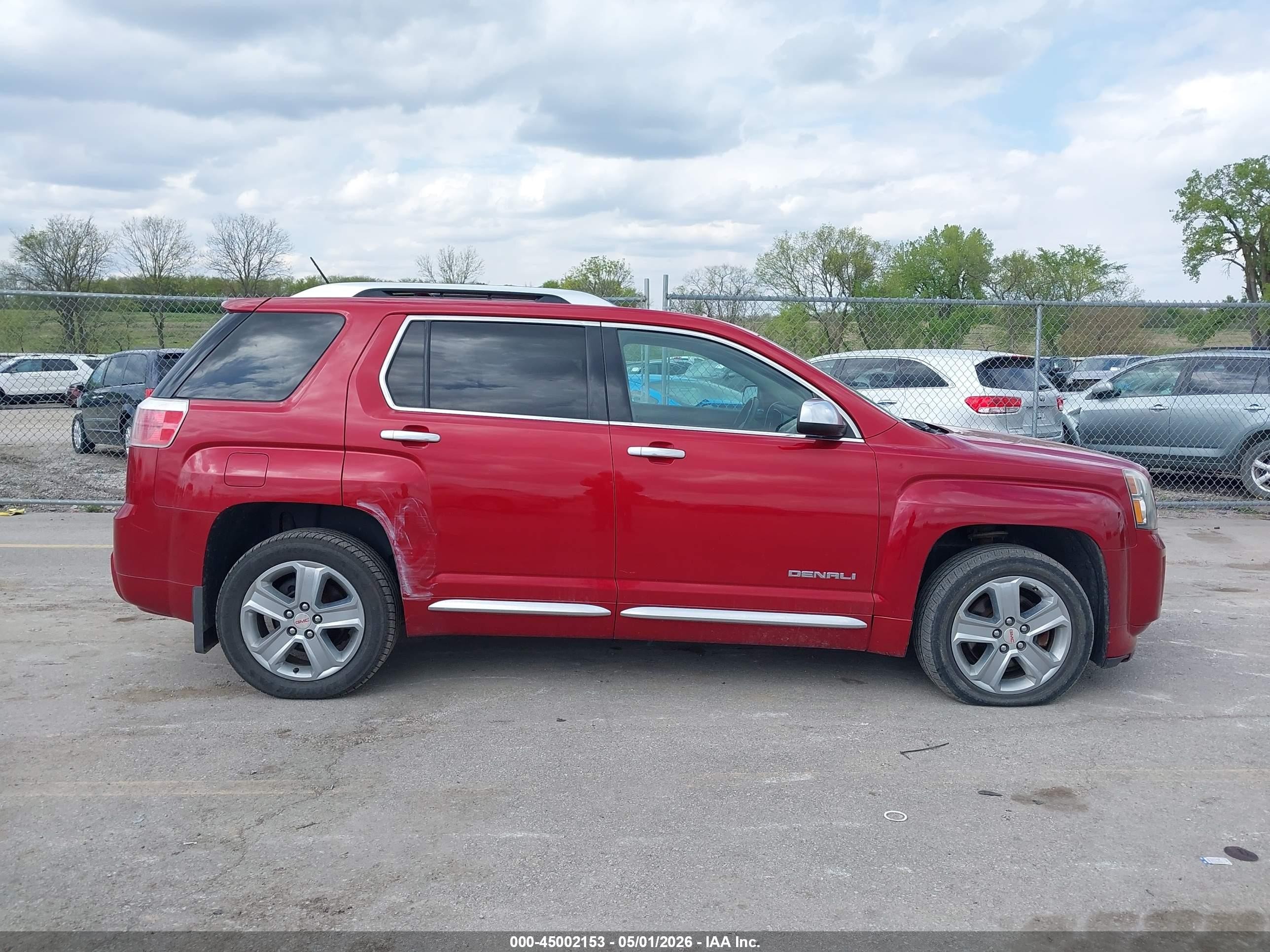 2015 Gmc Terrain Denali Red vin: 2GKFLZEK8F6204744
