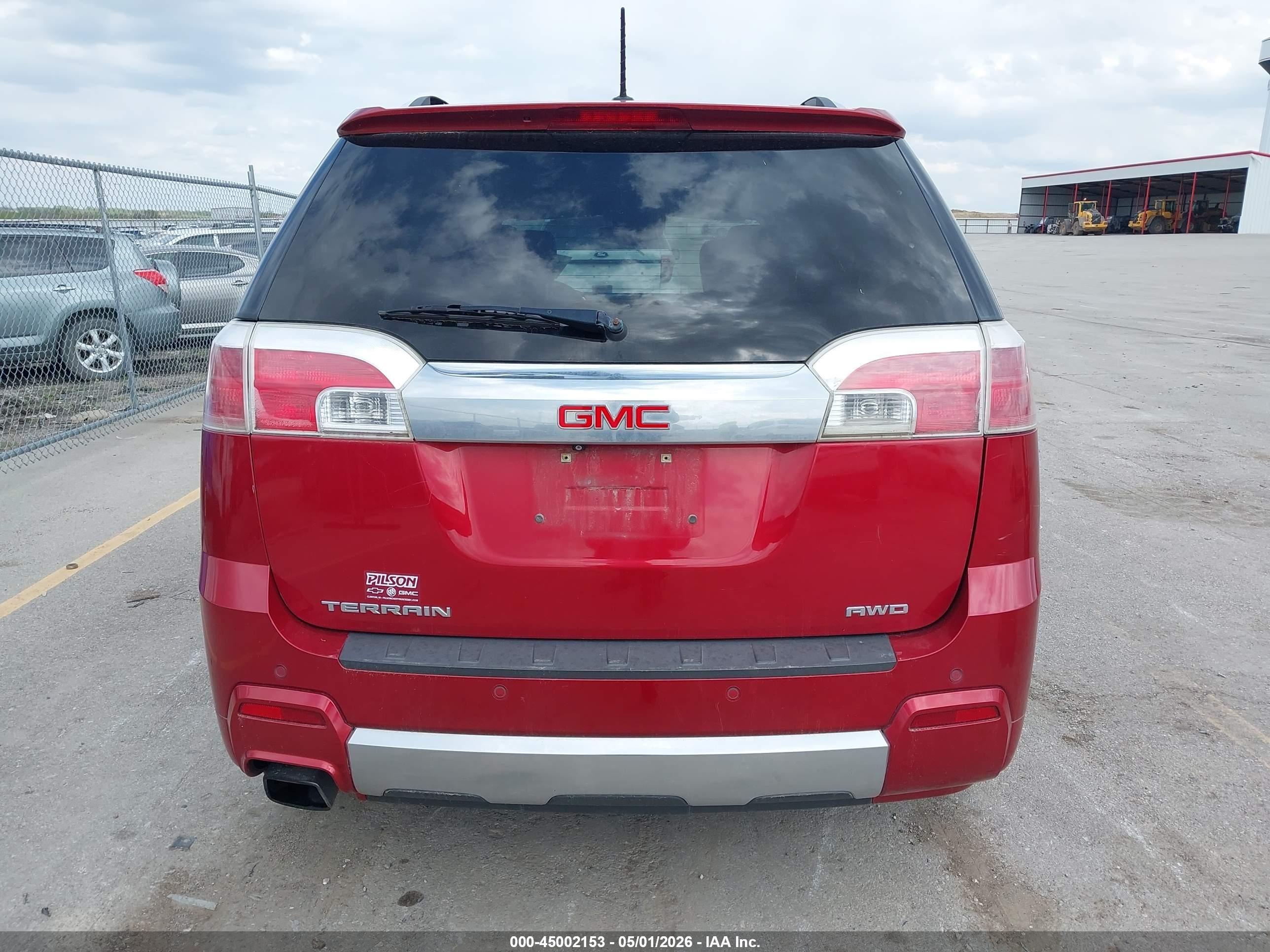 2015 Gmc Terrain Denali Red vin: 2GKFLZEK8F6204744