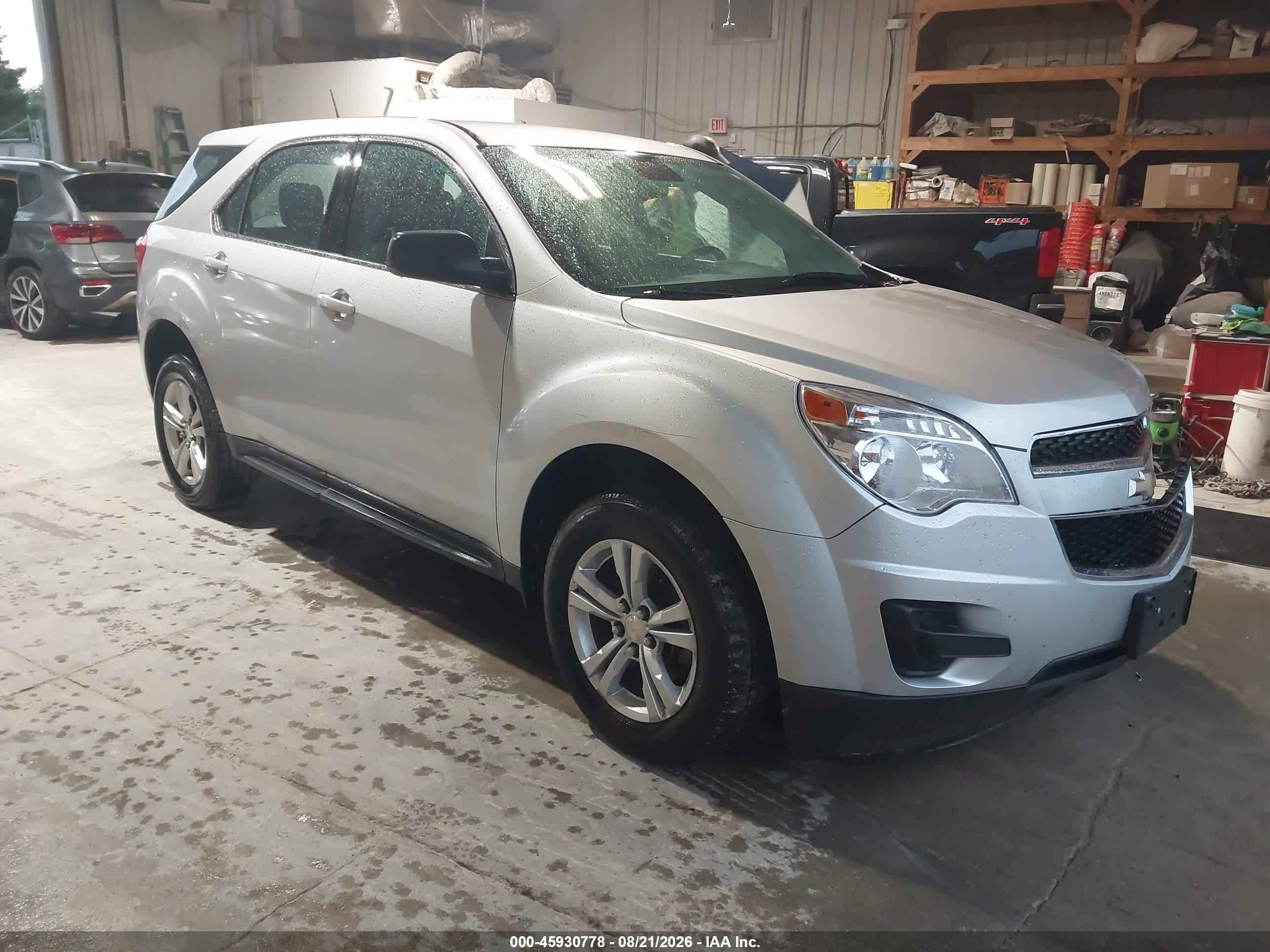 2014 Chevrolet Equinox Ls Silver vin: 2GNALAEK0E1156859