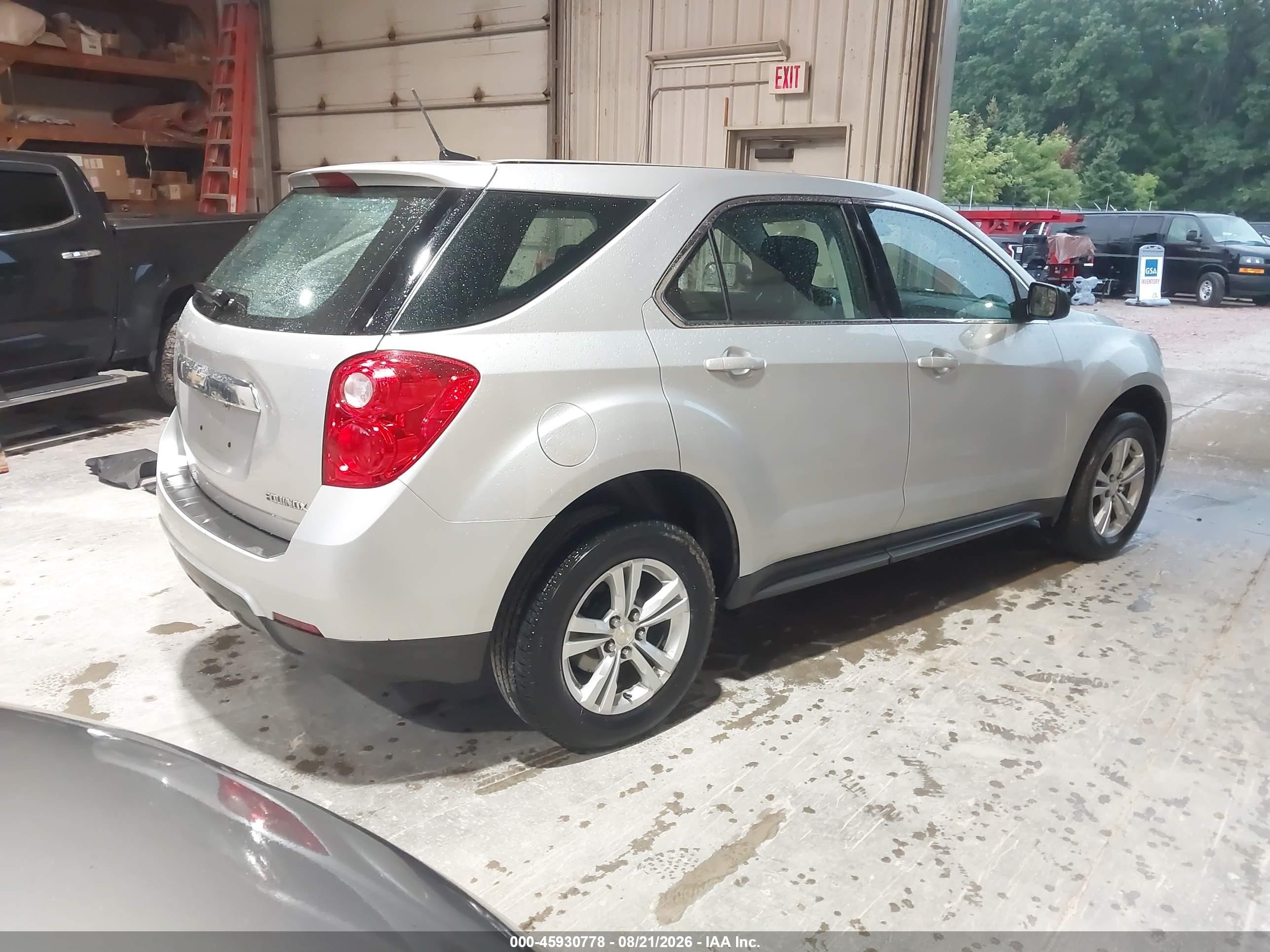 2014 Chevrolet Equinox Ls Silver vin: 2GNALAEK0E1156859