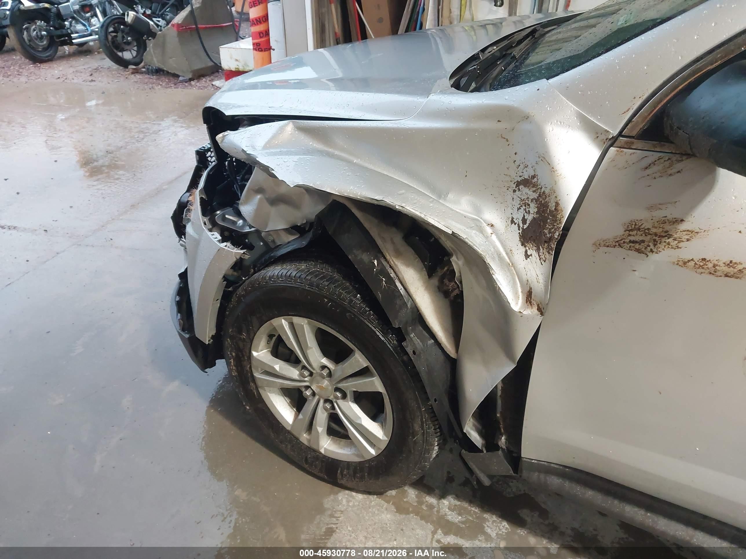 2014 Chevrolet Equinox Ls Silver vin: 2GNALAEK0E1156859