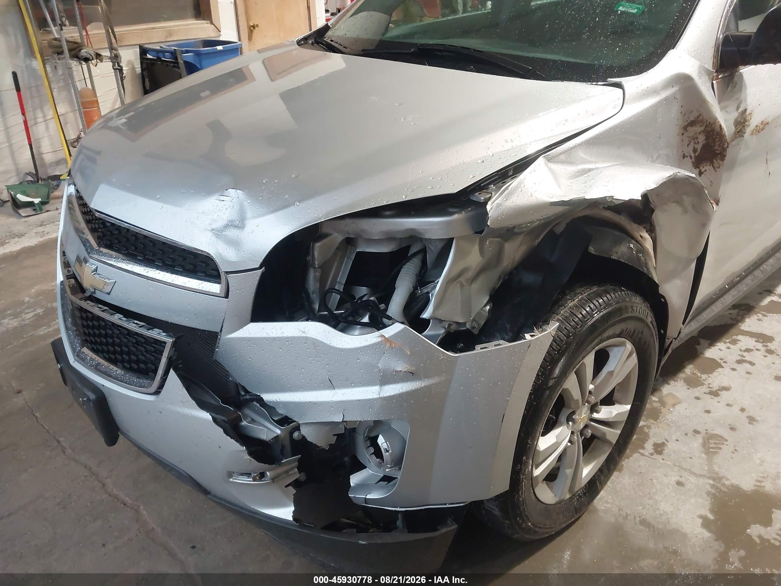 2014 Chevrolet Equinox Ls Silver vin: 2GNALAEK0E1156859