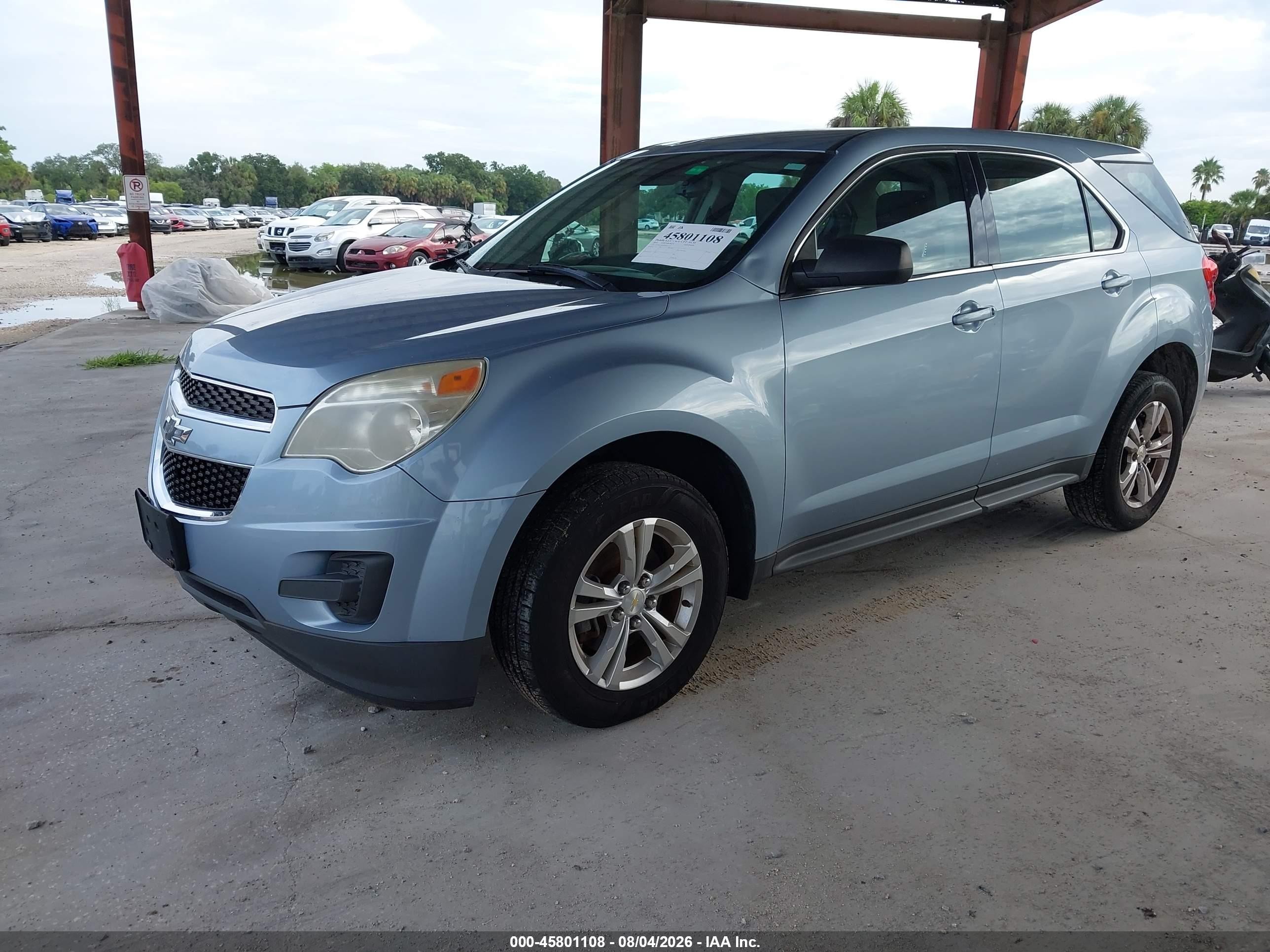 2014 Chevrolet Equinox Ls Blue vin: 2GNALAEK0E6201737