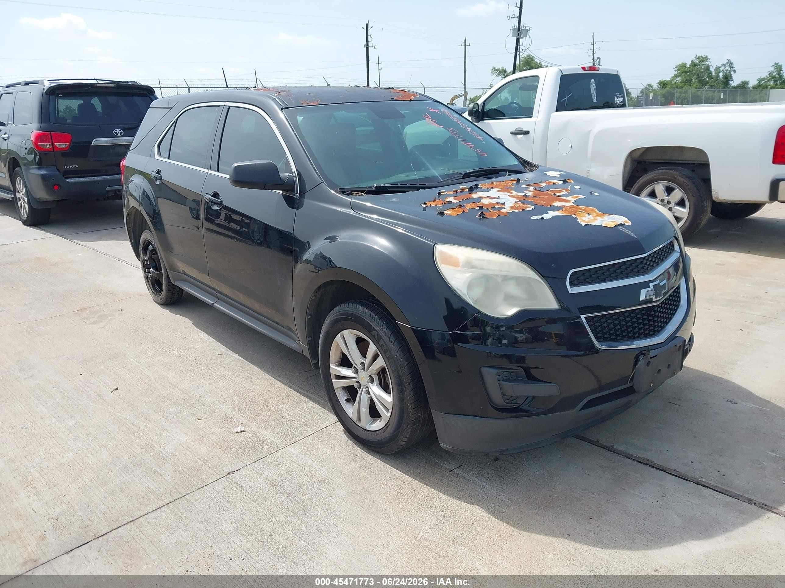 2014 Chevrolet Equinox Ls Black vin: 2GNALAEK0E6248279