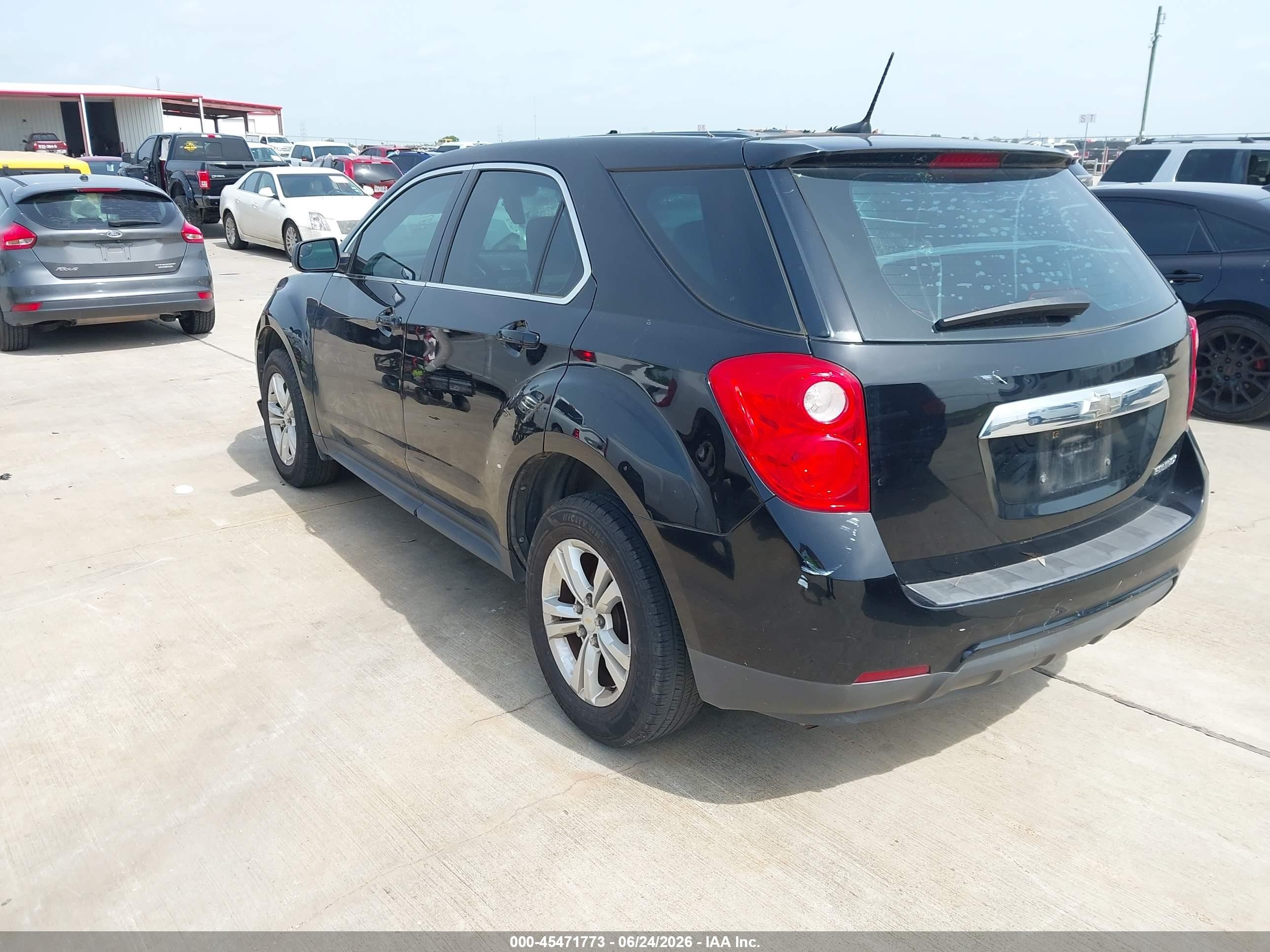 2014 Chevrolet Equinox Ls Black vin: 2GNALAEK0E6248279