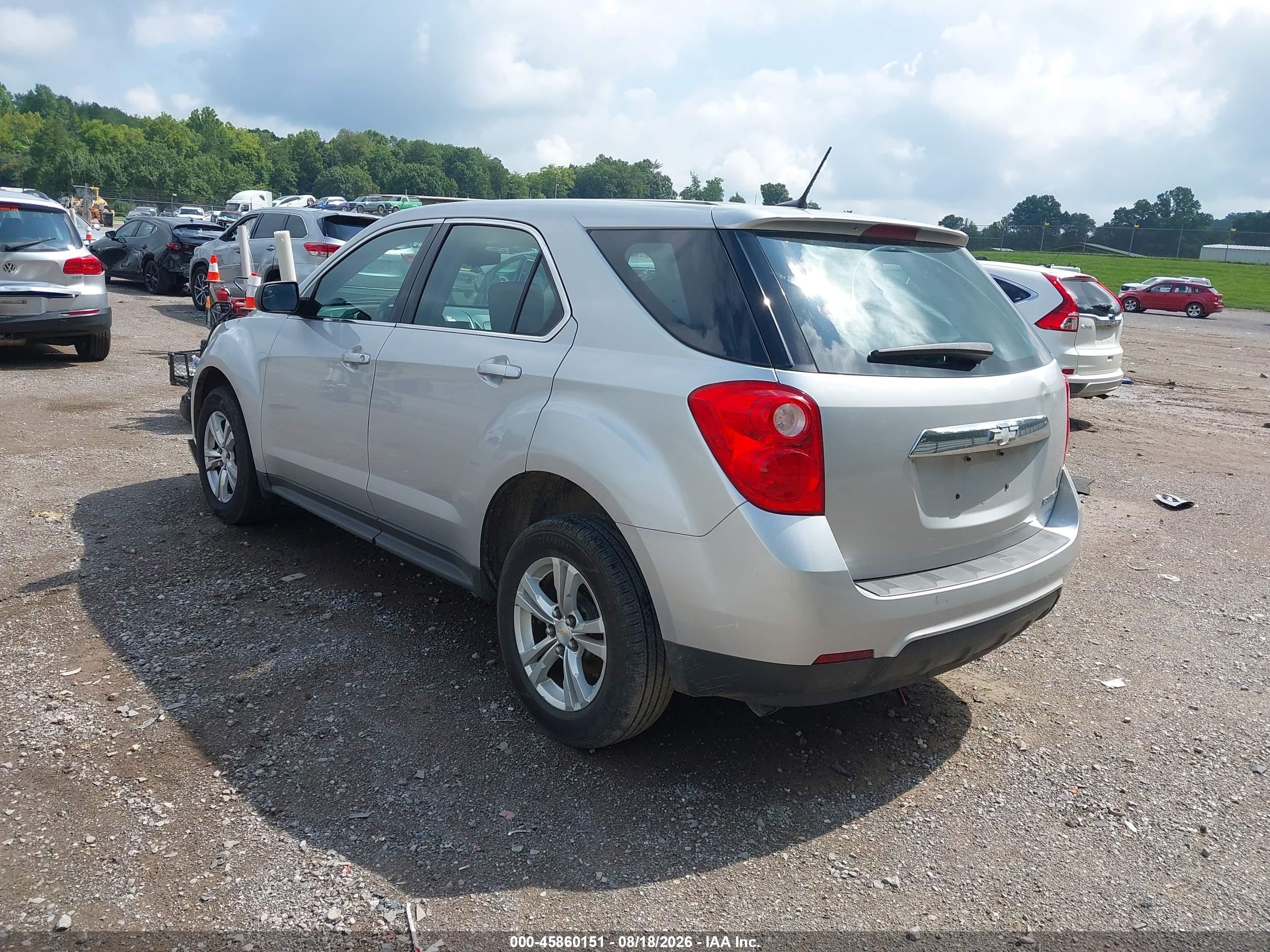 2014 Chevrolet Equinox Ls Gray vin: 2GNALAEK0E6351718