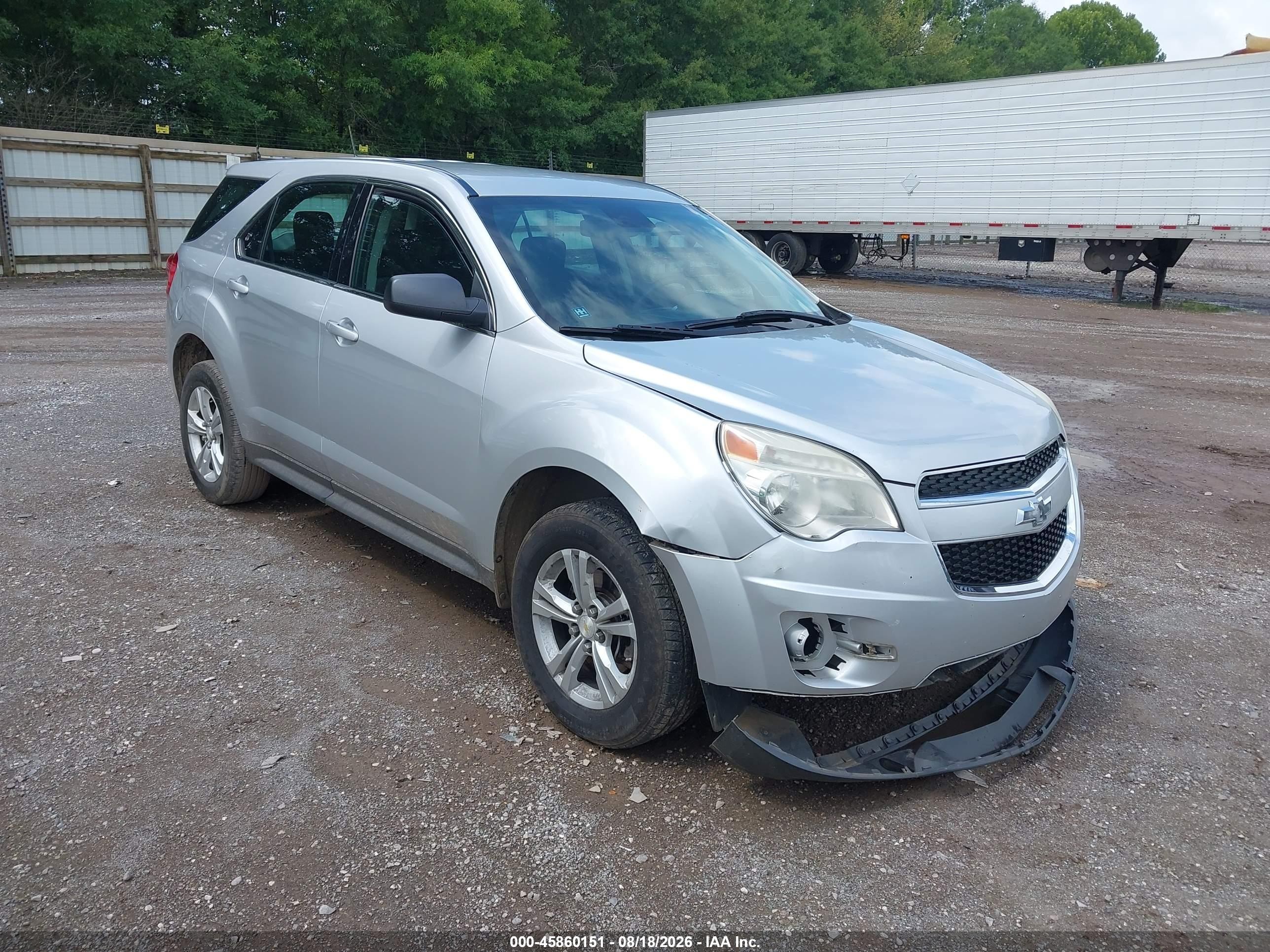 2014 Chevrolet Equinox Ls Gray vin: 2GNALAEK0E6351718
