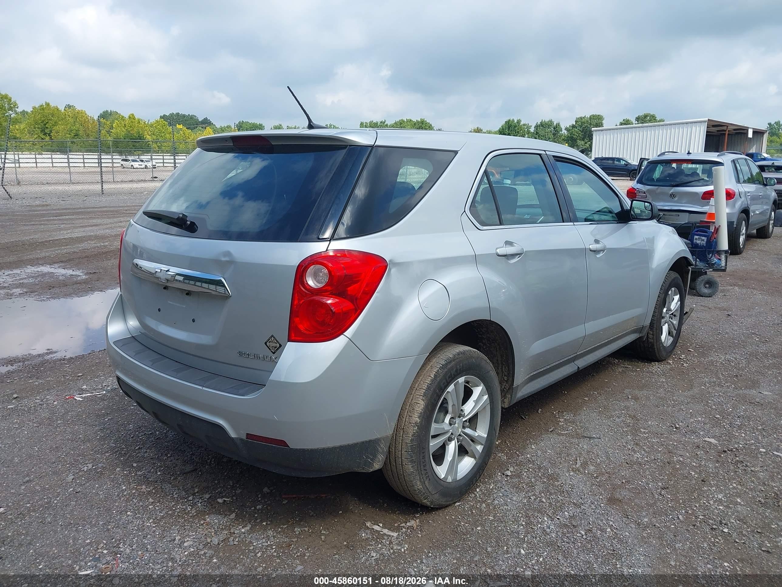 2014 Chevrolet Equinox Ls Gray vin: 2GNALAEK0E6351718