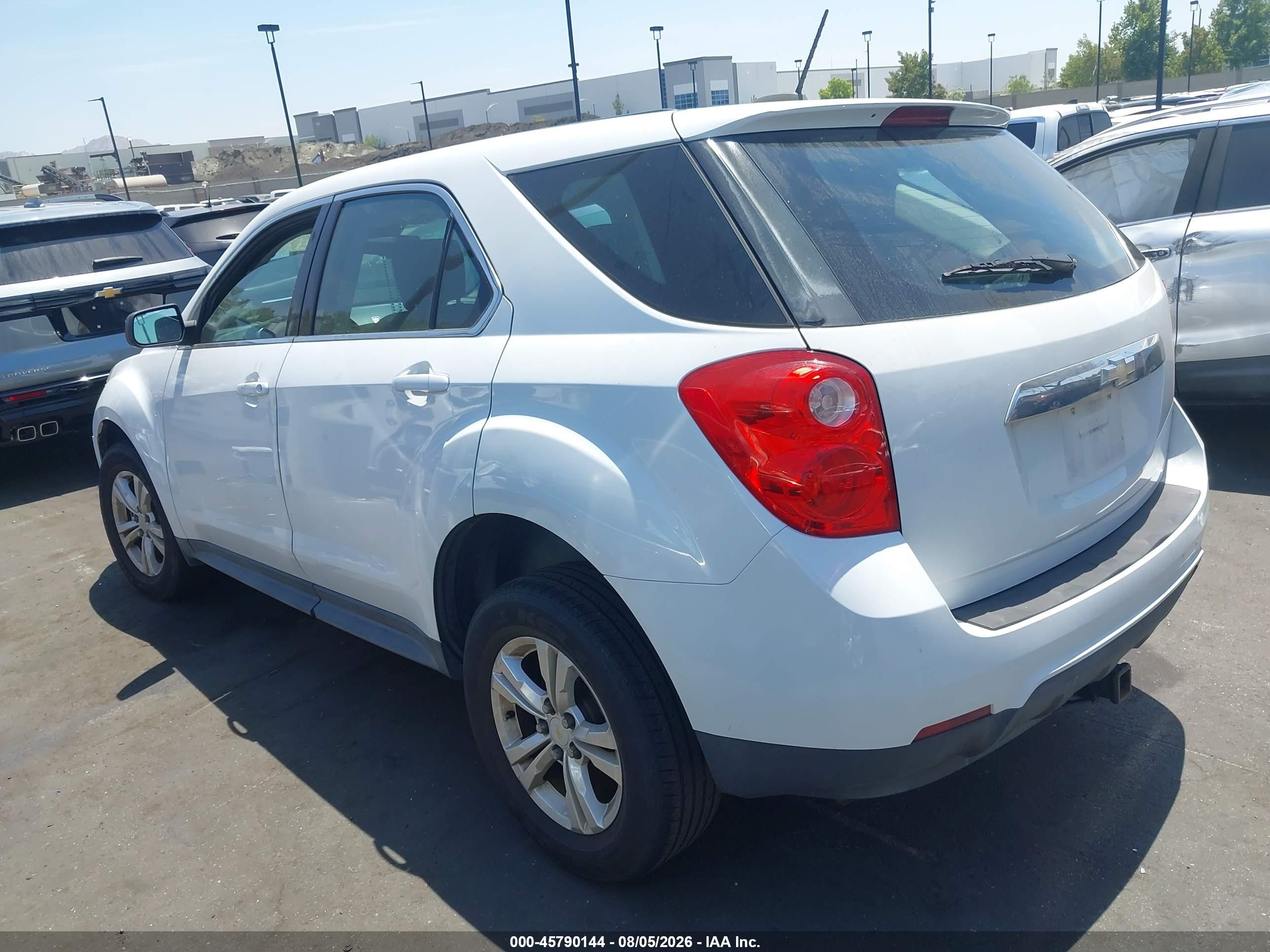 2015 Chevrolet Equinox Ls White vin: 2GNALAEK0F1112636