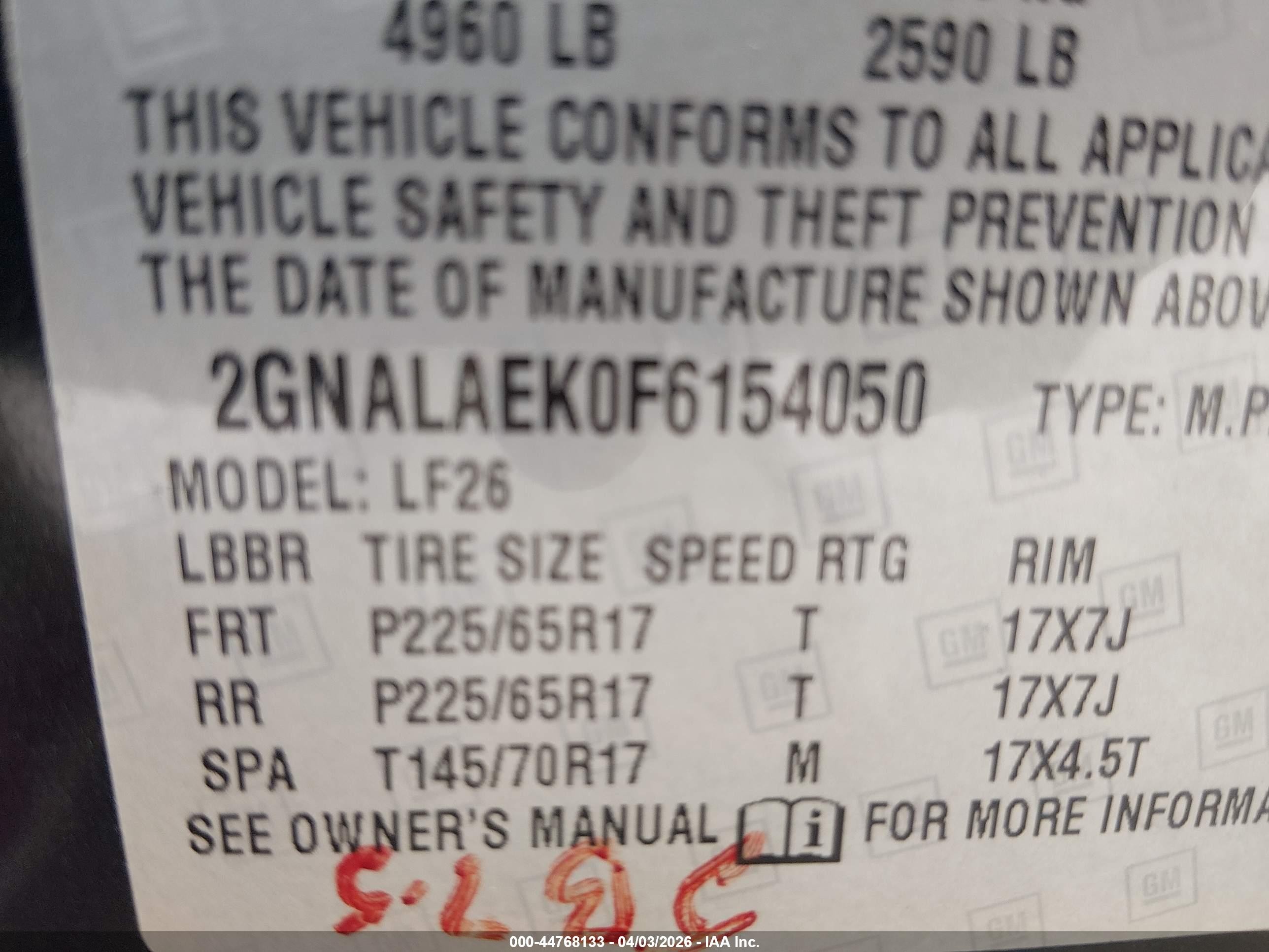 2015 Chevrolet Equinox Ls Blue vin: 2GNALAEK0F6154050
