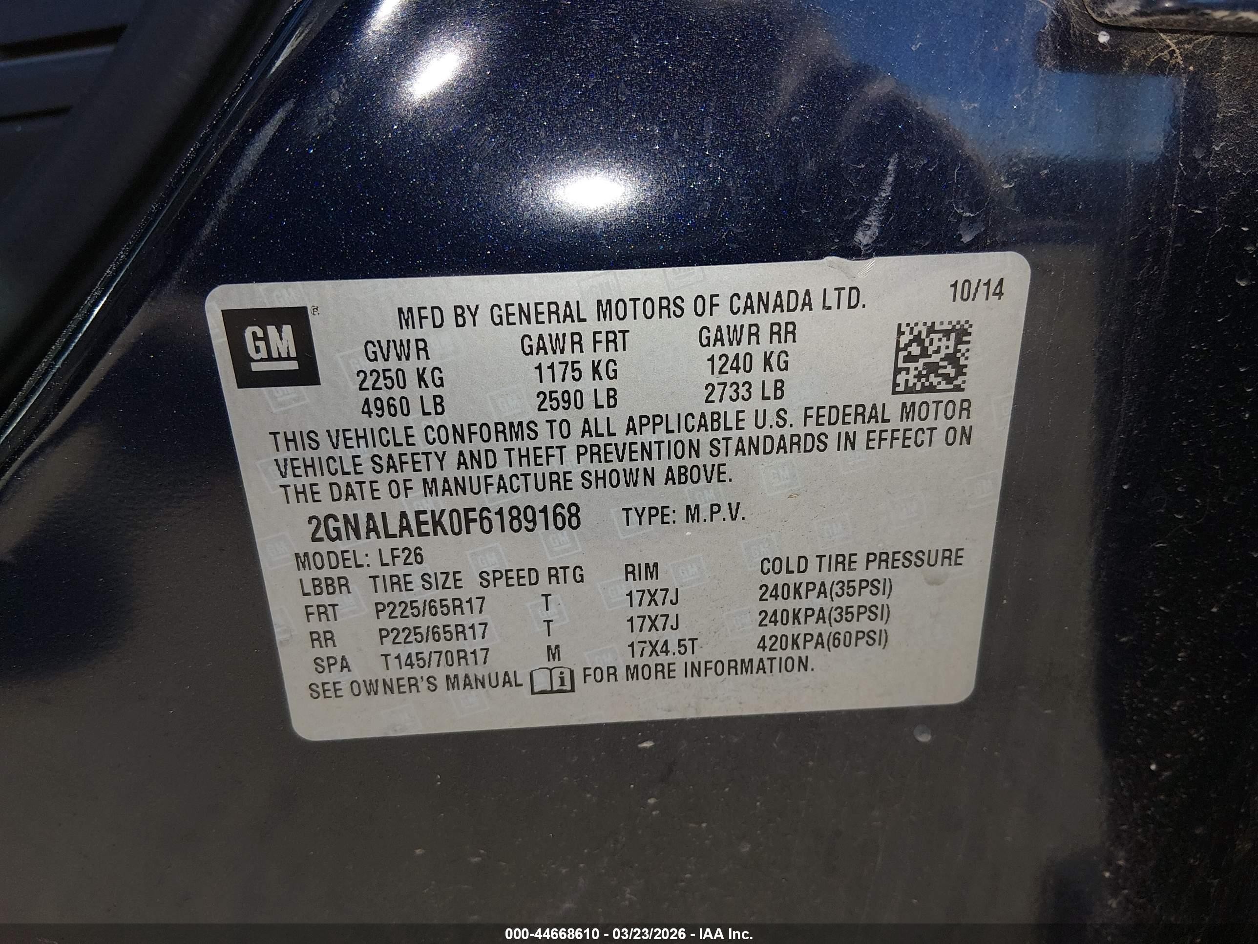 2015 Chevrolet Equinox Ls Черный vin: 2GNALAEK0F6189168