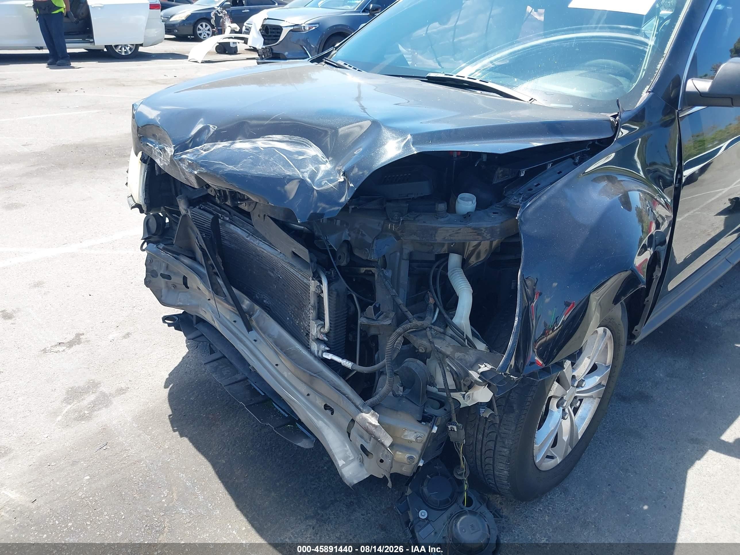 2015 Chevrolet Equinox Ls Черный vin: 2GNALAEK0F6370979