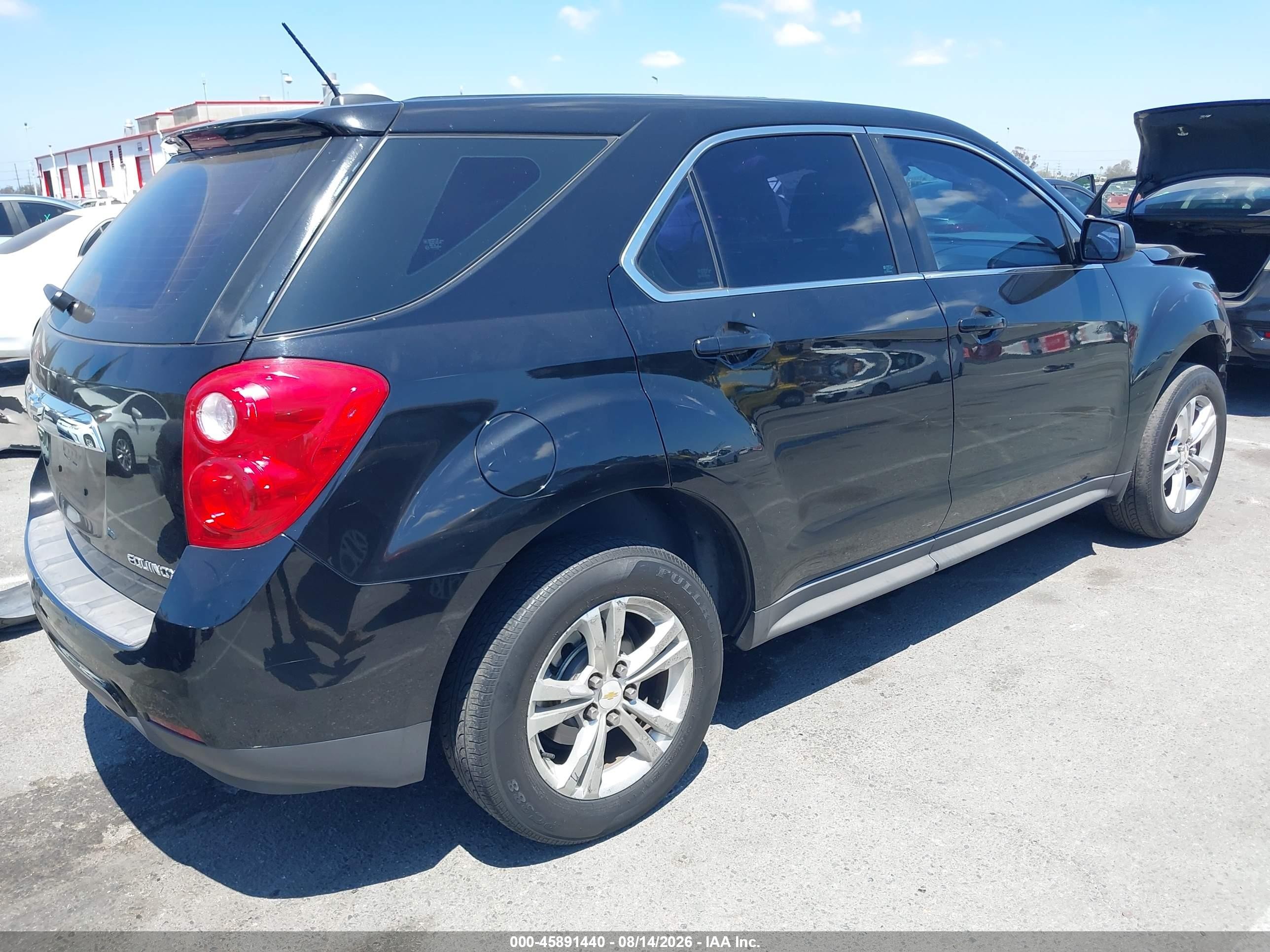 2015 Chevrolet Equinox Ls Черный vin: 2GNALAEK0F6370979